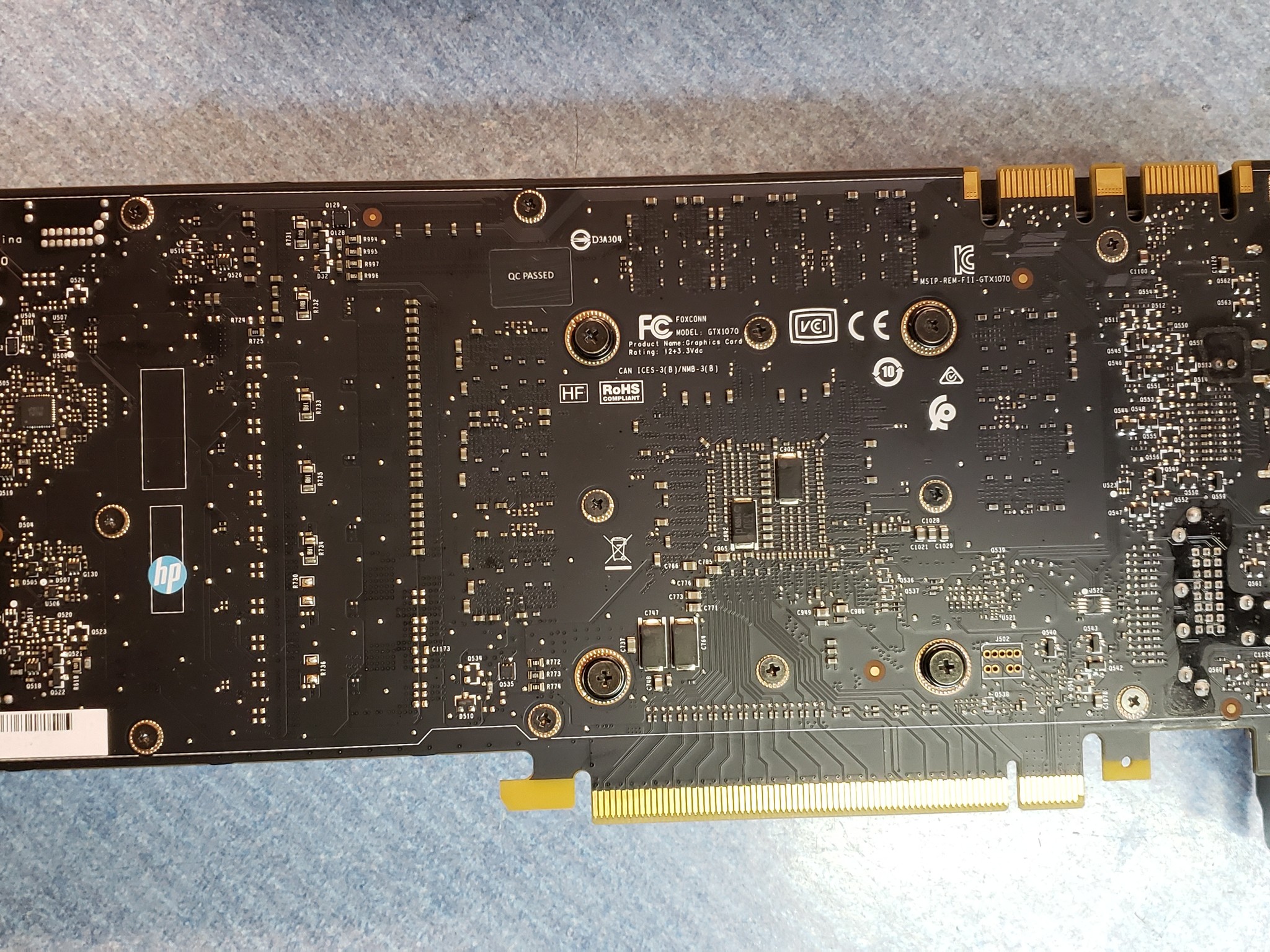 HP GTX 1070 graphics card
