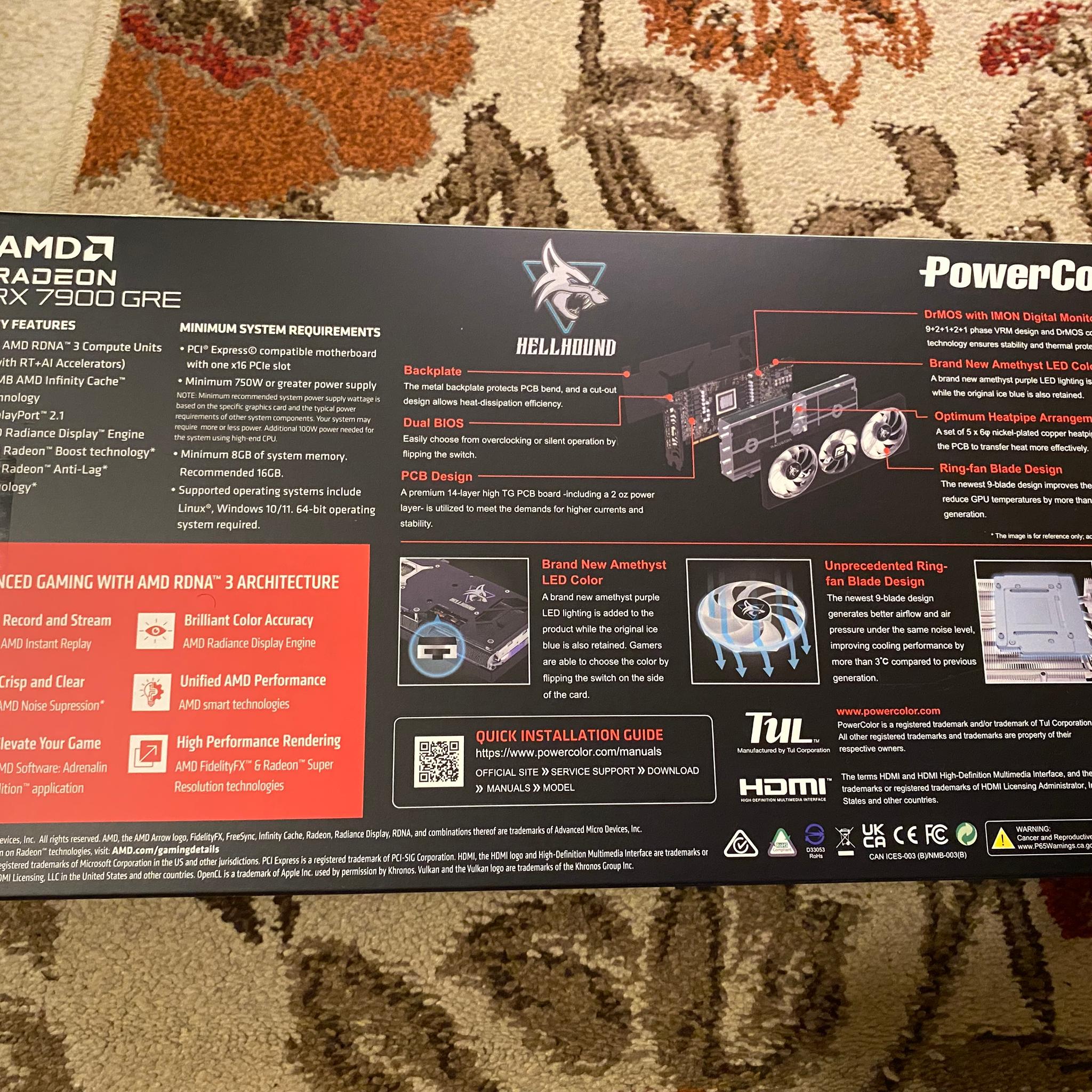 PowerColor Hellhound AMD Radeon RX 7900 GRE 16GB