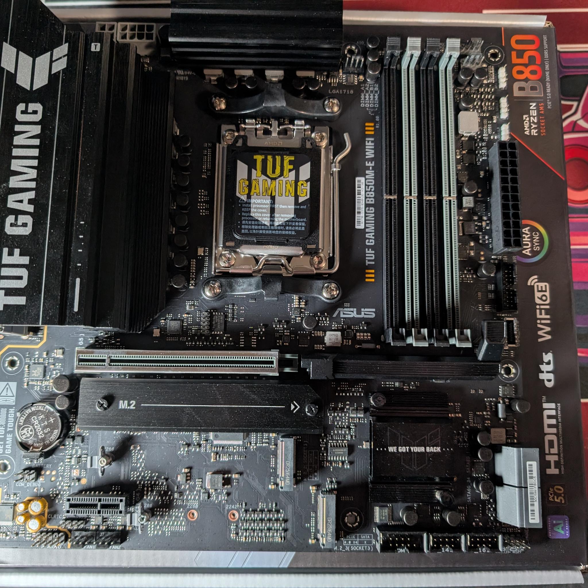 ASUS TUF GAMING B850M-E WIFI mATX AM5 Motherboard