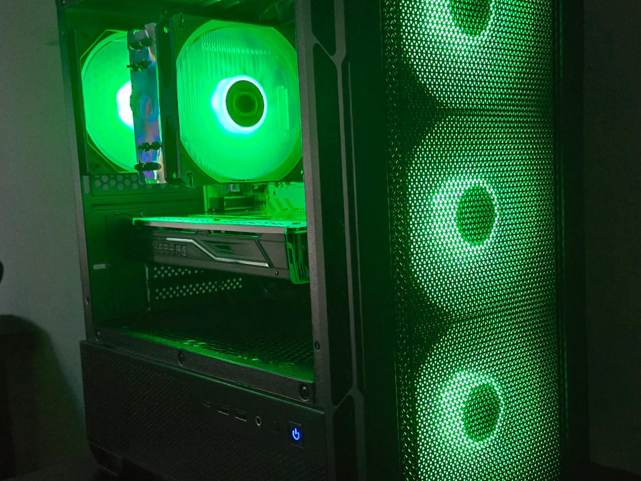 💚 VENOMSTRIKE 💚 RGB Gaming PC | Ryzen 5 2600 + RX 480 8GB | 16GB RAM + NVMe SSD!