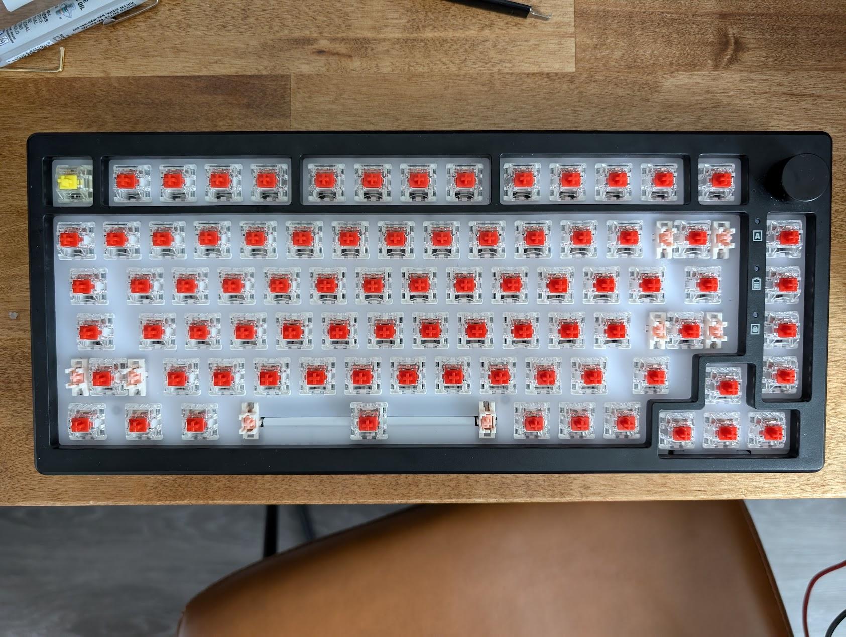 Epomaker Aura75 w/Gateron Red Switches Mechnical Keyboard