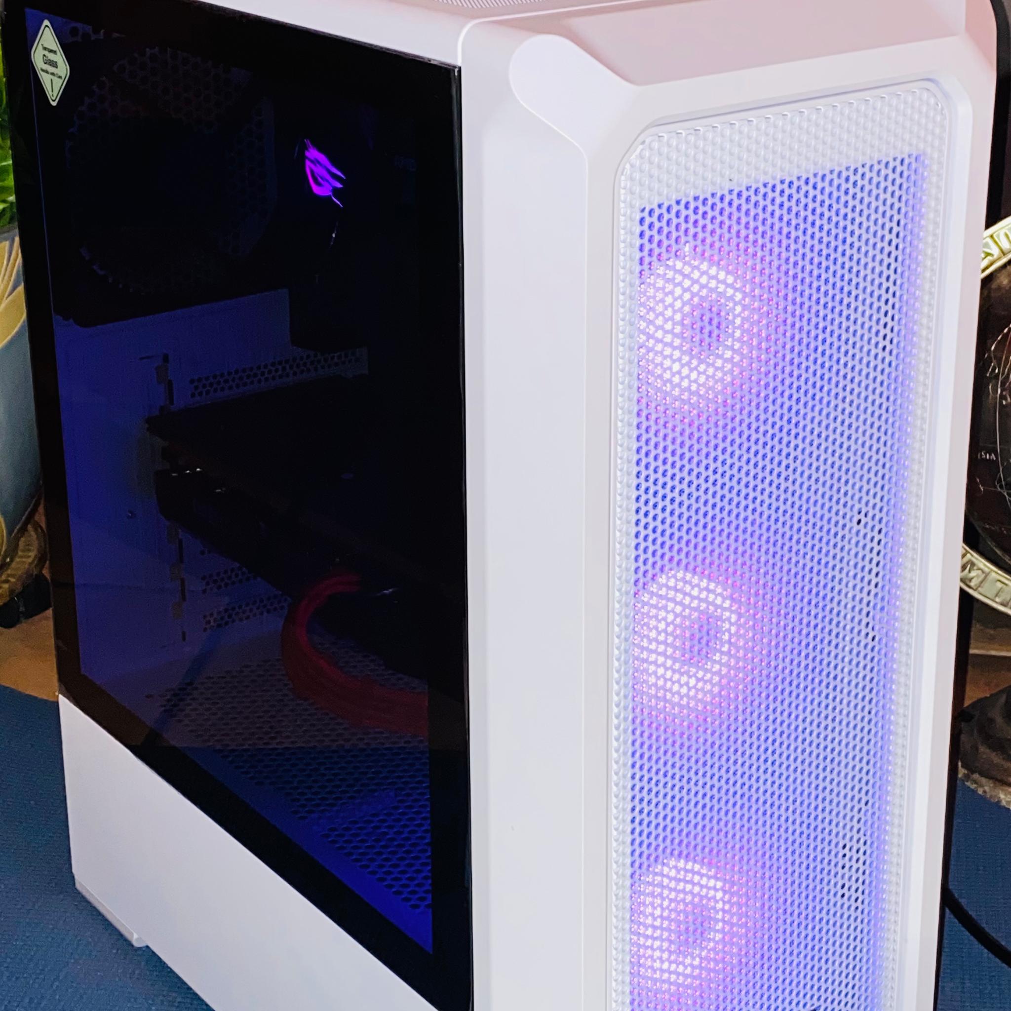 (White)Ryzen 7|RX6600|Rog Strix B550-F|16GB RAM T-Force Delta RGB|512GB M.2. NVMe SSD|Windows 11 Pro