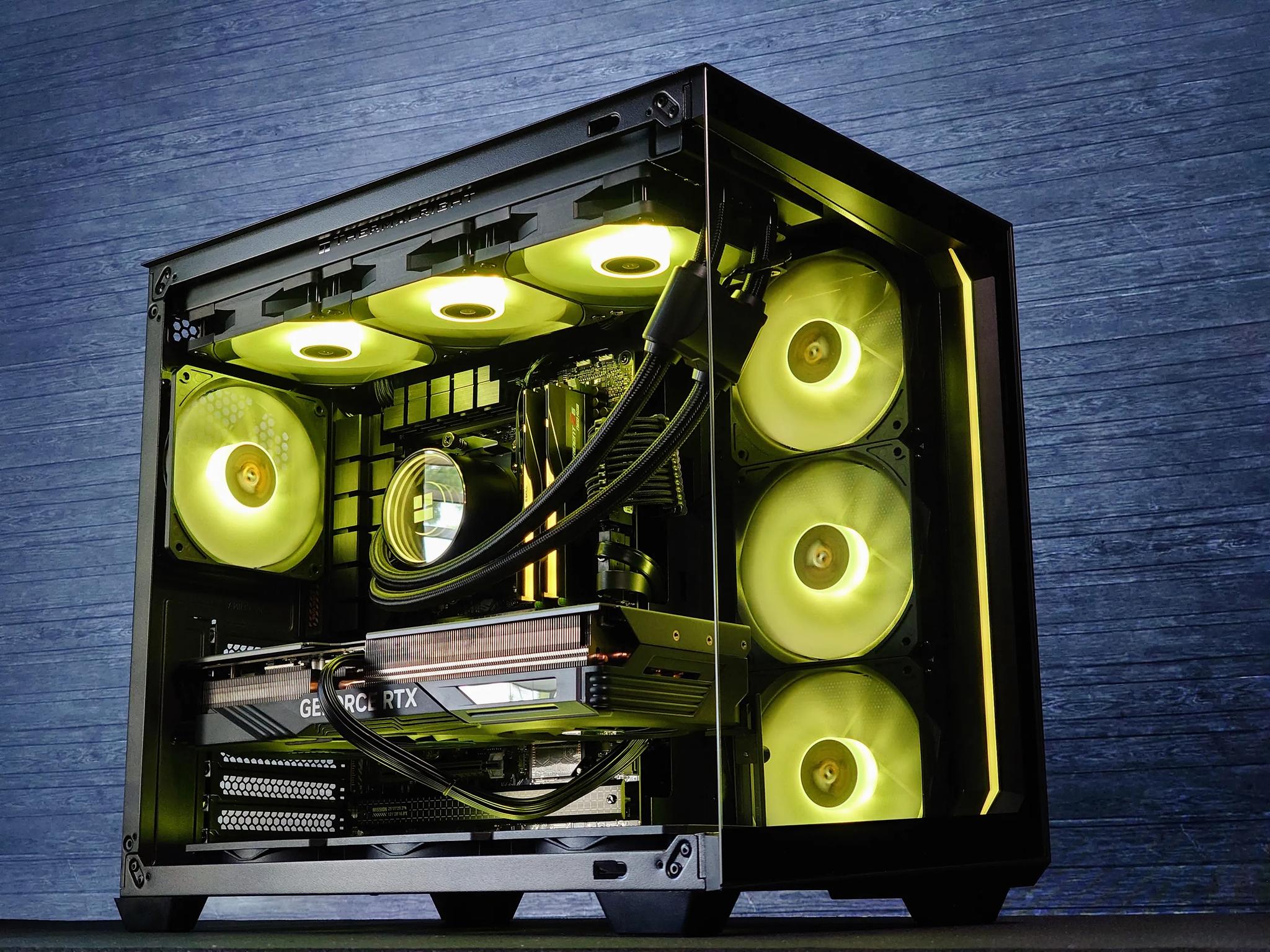 🌃🦇The Dark Knight 🦇Liquid Cooled Gaming PC🦇Nvidia RTX 4070 Ti 12GB🦇AMD Ryzen 7 7700🦇32GB DDR5