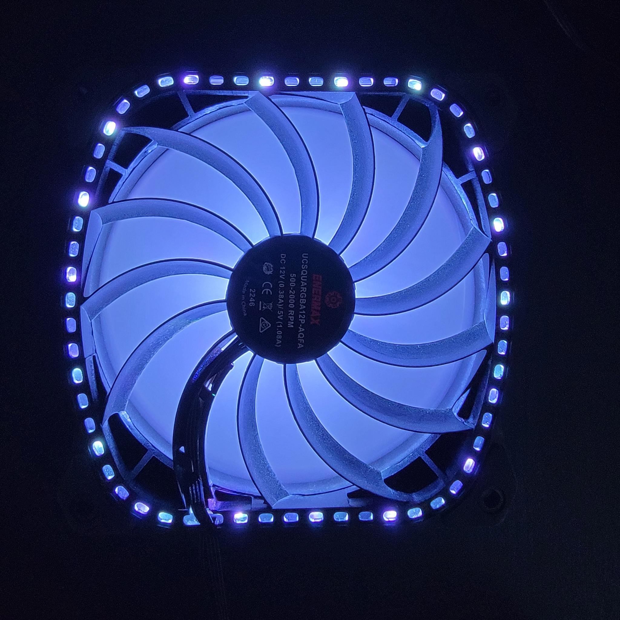 Enermax SquA RGB ADV 120mm ARGB PWM Fans – Full Working Set x12