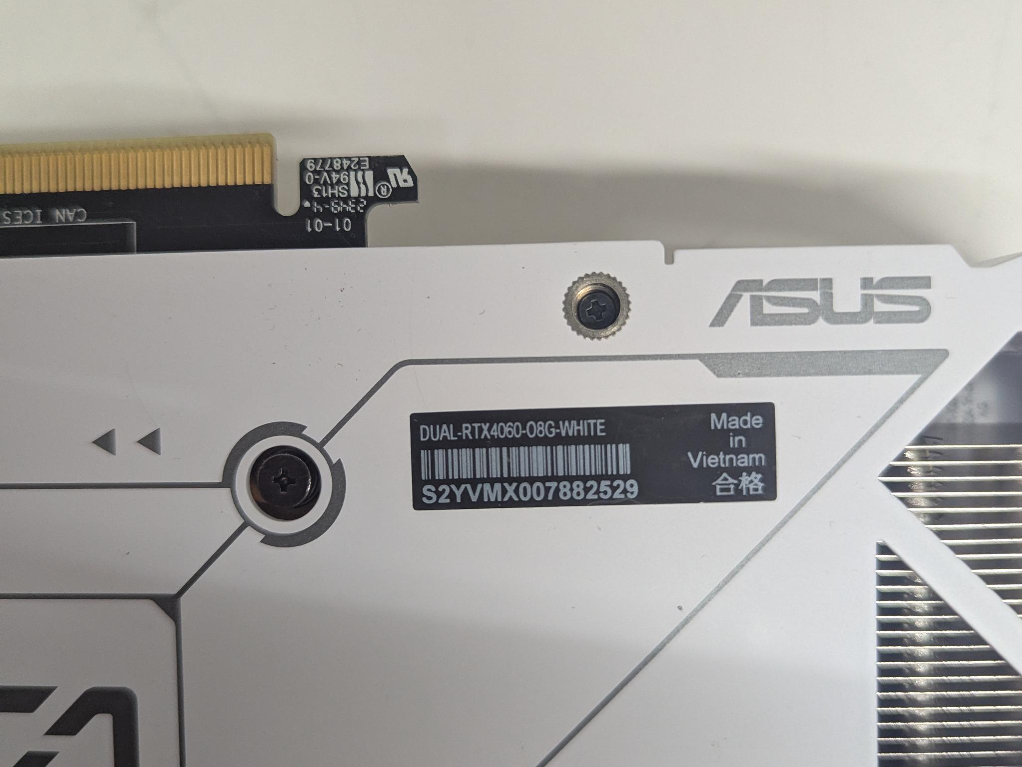 ❄️ ASUS 4060 Dual RTX 8GB White | Modern 1080p–1440p Powerhouse