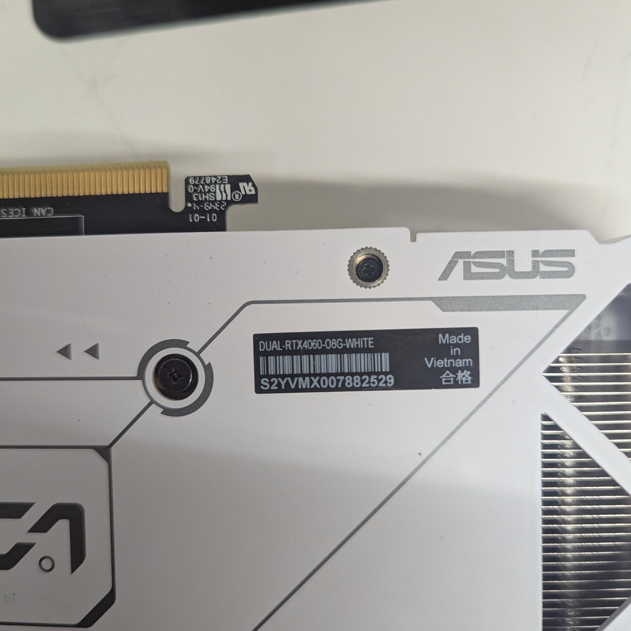 ❄️ ASUS 4060 Dual RTX 8GB White | Modern 1080p–1440p Powerhouse
