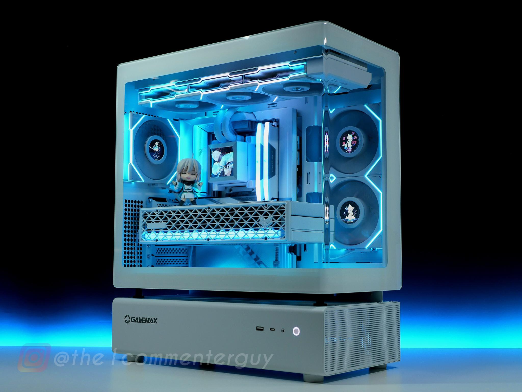 STEALTH 🧊|🖥 Ryzen 9800X3D, RX 9070XT, 2TB 4.0 nvme, 32GB DDR5 RGB White Gaming Pc