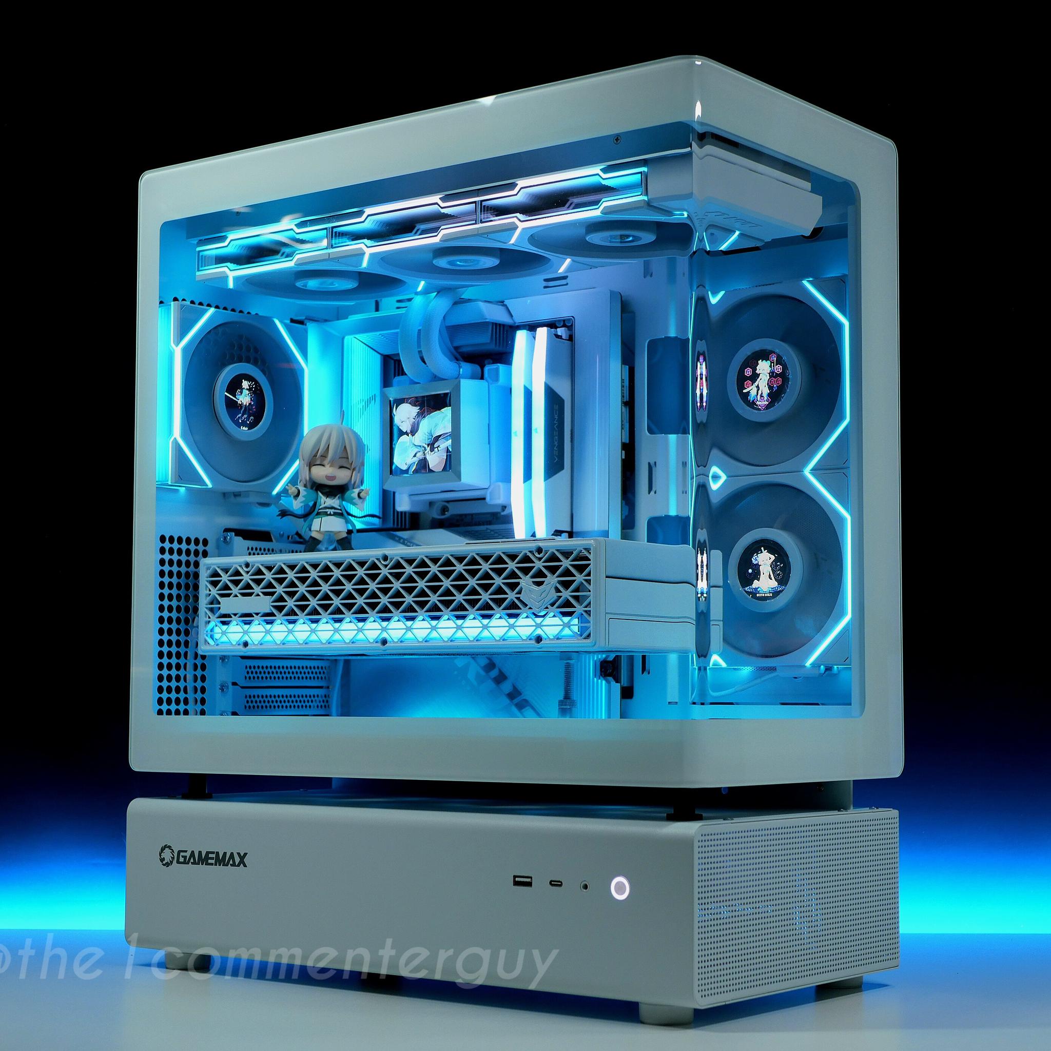 STEALTH 🧊|🖥 Ryzen 9800X3D, RX 9070XT, 2TB 4.0 nvme, 32GB DDR5 RGB White Gaming Pc