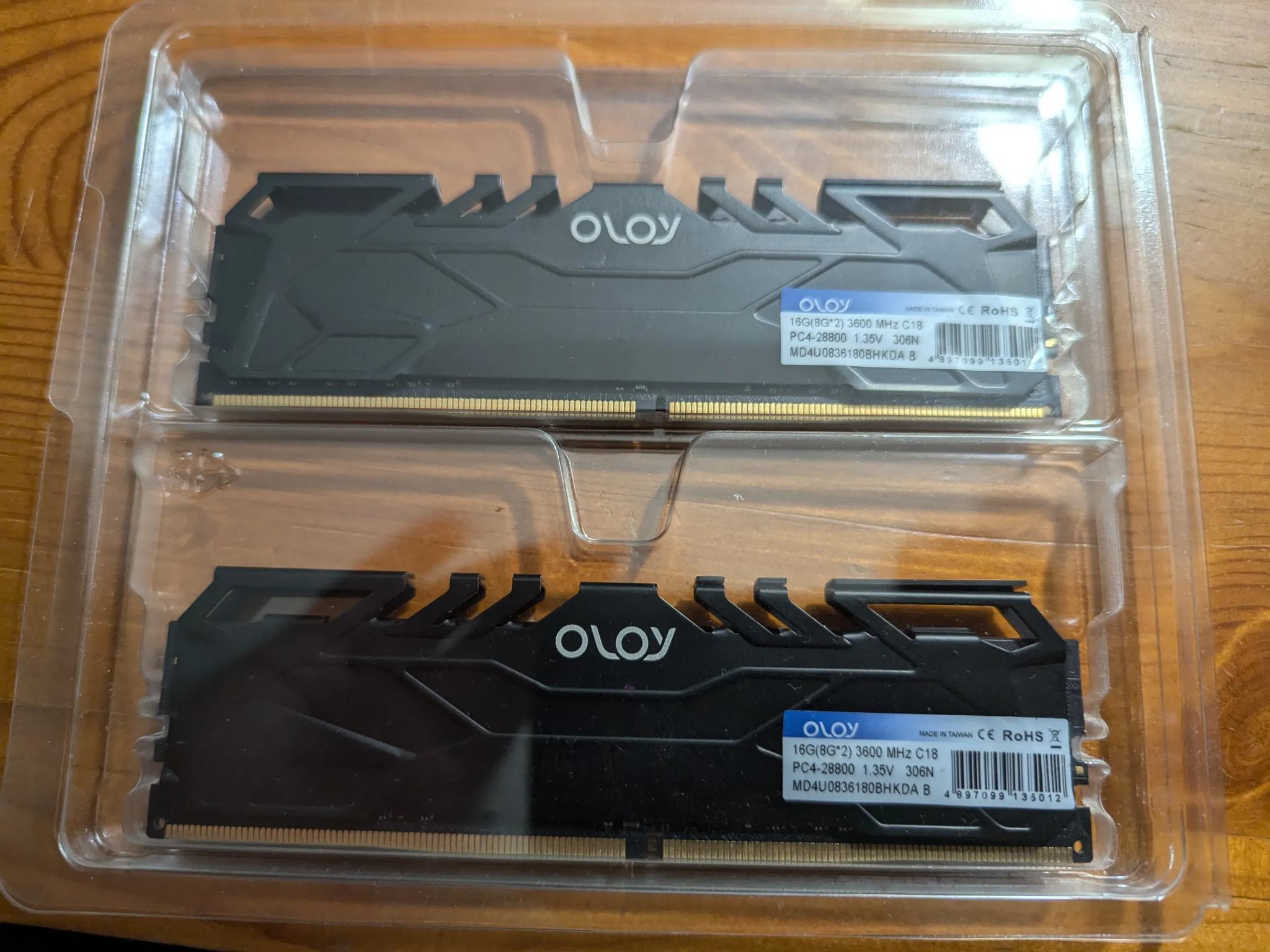 AMD Ryzen 5 5600g and olyo 16gb cl 18 3600mhz