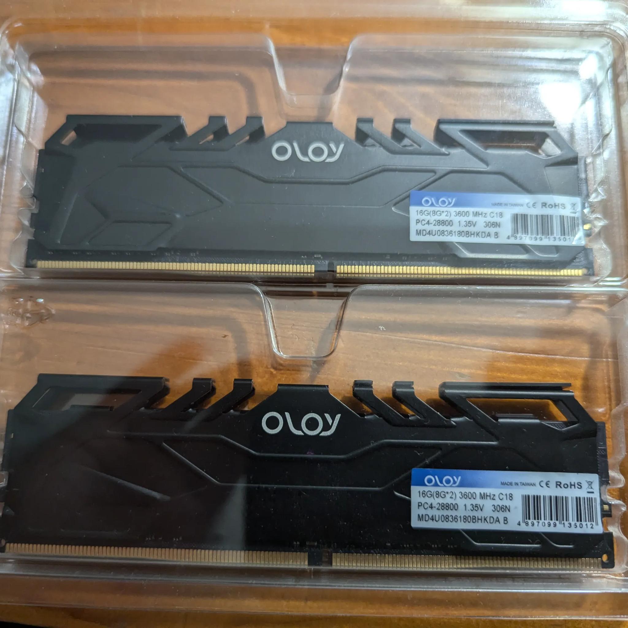 AMD Ryzen 5 5600g and olyo 16gb cl 18 3600mhz
