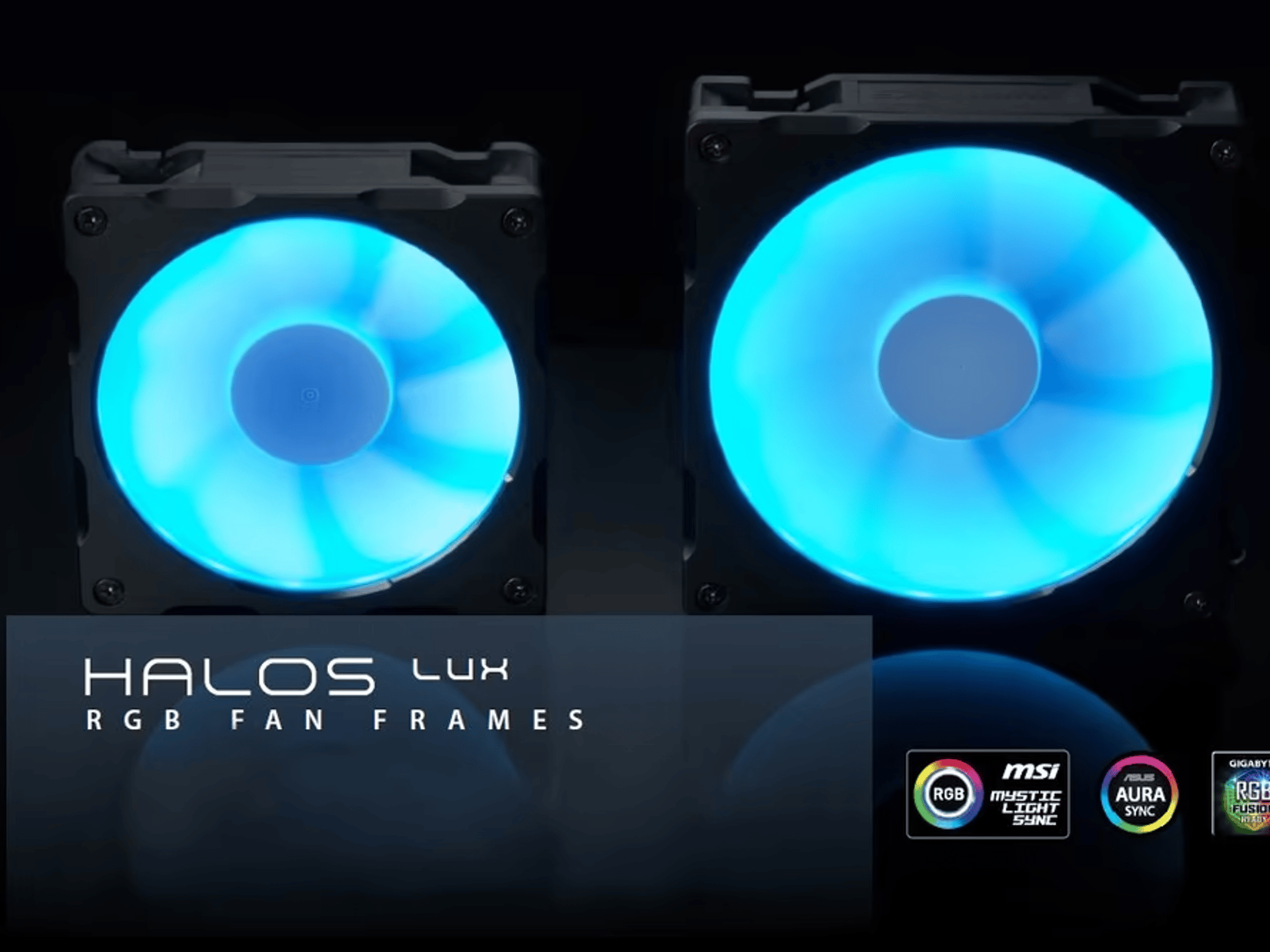 Phanteks Halos Lux Digital LED 120mm Fan Frame Alum, Black (Used, Like New)