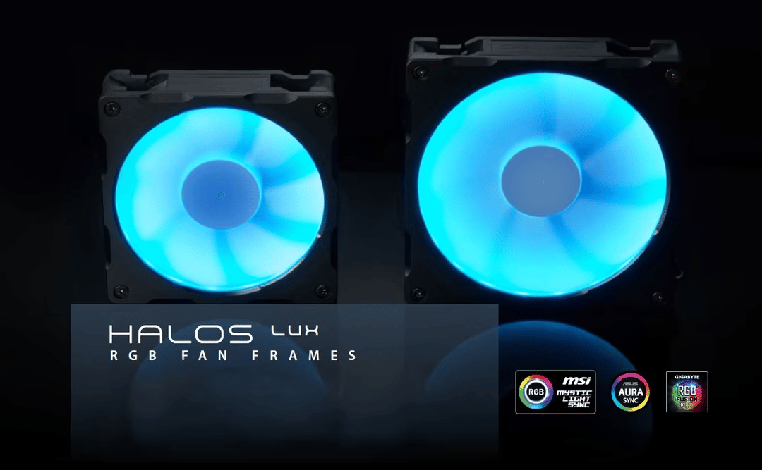 Phanteks Halos Lux Digital LED 120mm Fan Frame Alum, Black (Used, Like New)