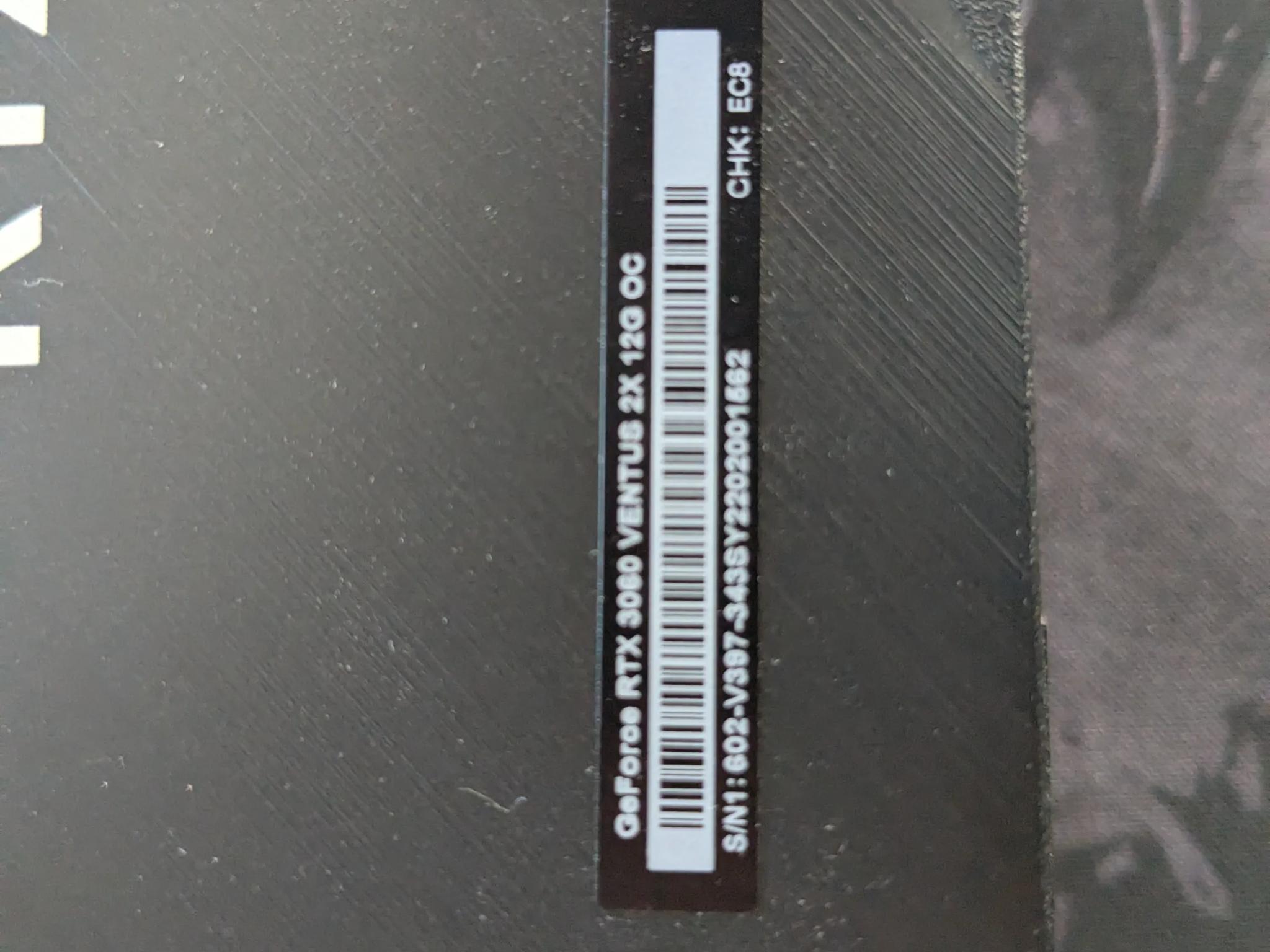 MSI Ventus 2X RTX 3060 12GB OC Edition with Box