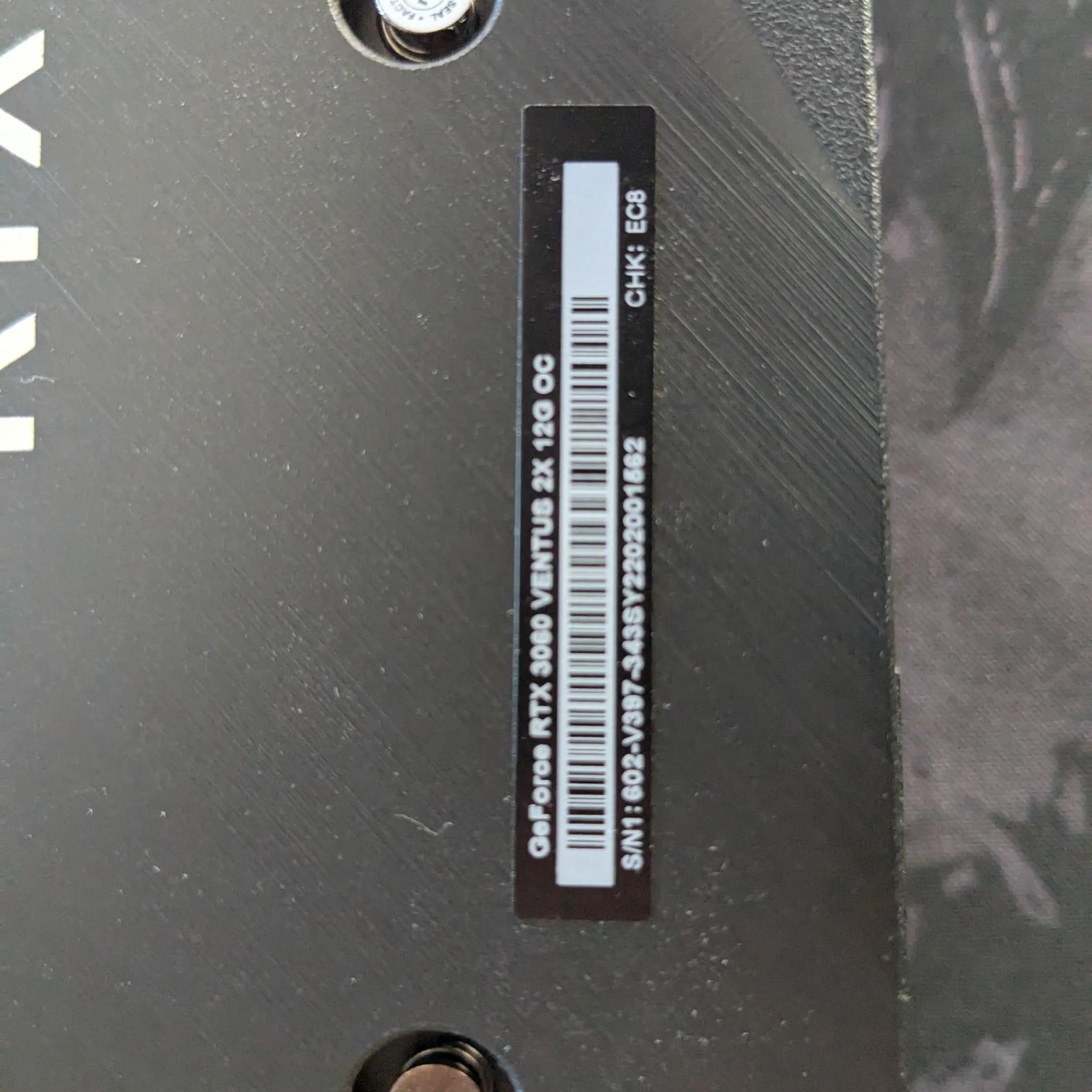 MSI Ventus 2X RTX 3060 12GB OC Edition with Box