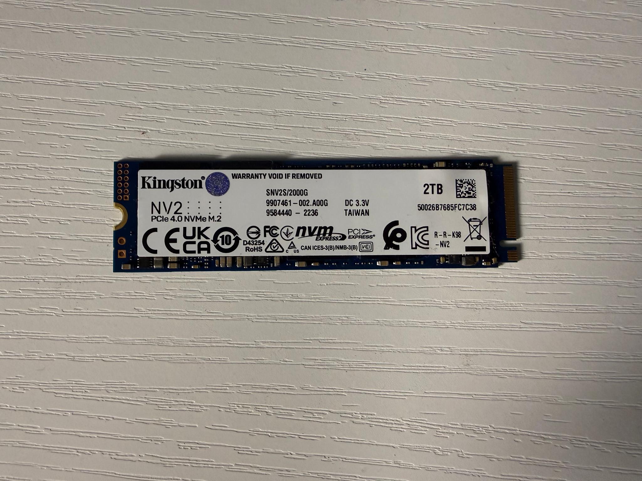 Kingston NV2 PCIe 4.0 NVMe 2 TB