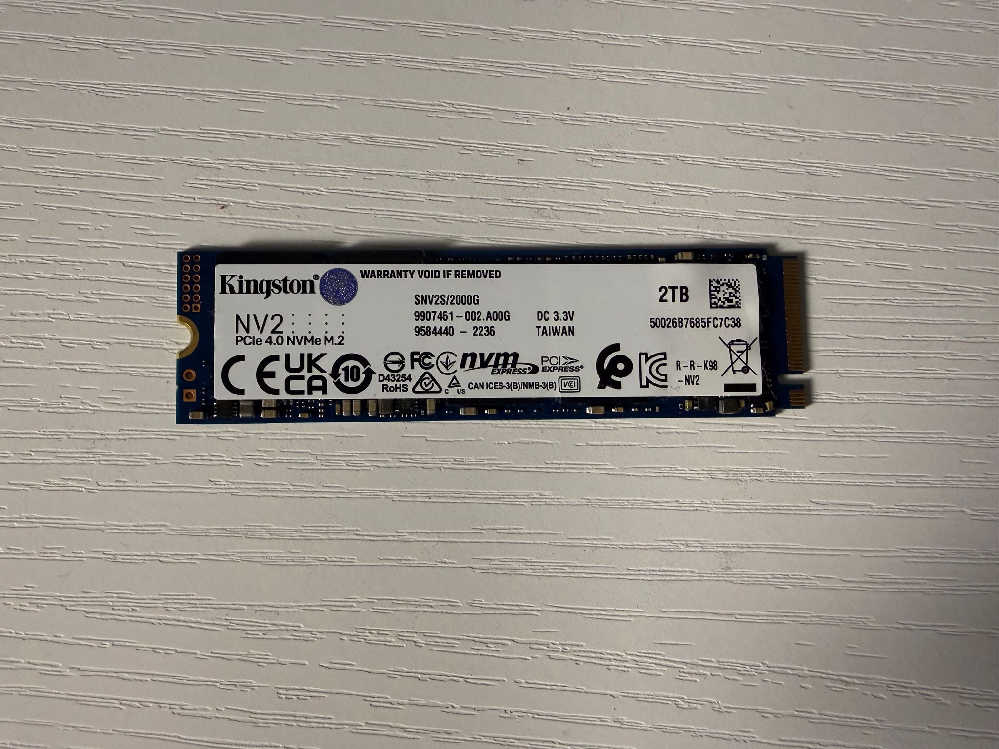 Kingston NV2 PCIe 4.0 NVMe 2 TB