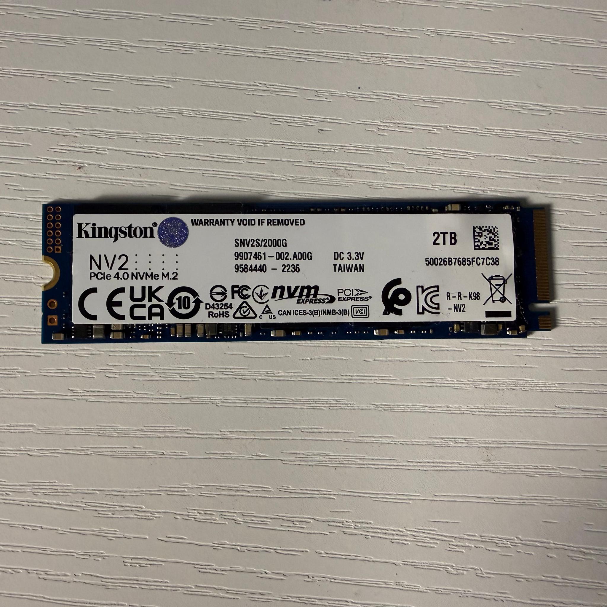 Kingston NV2 PCIe 4.0 NVMe 2 TB