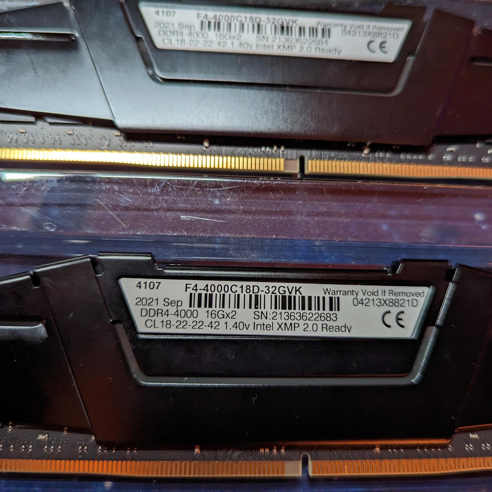 G.Skill DDR4 4000 32GB memory kit