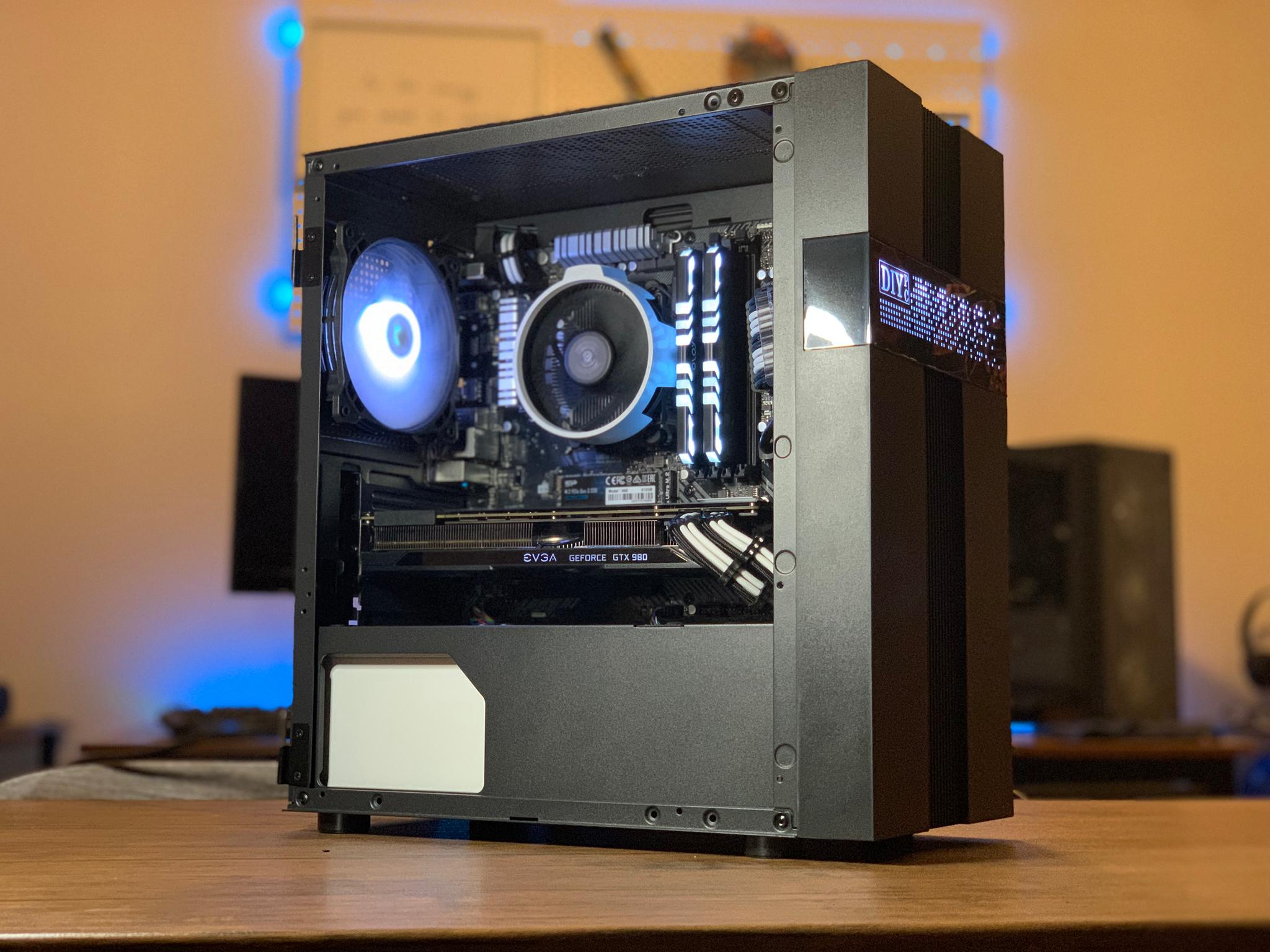 Black/White Gaming PC (Ryzen 5 2600 + GTX 980)w/ wifi
