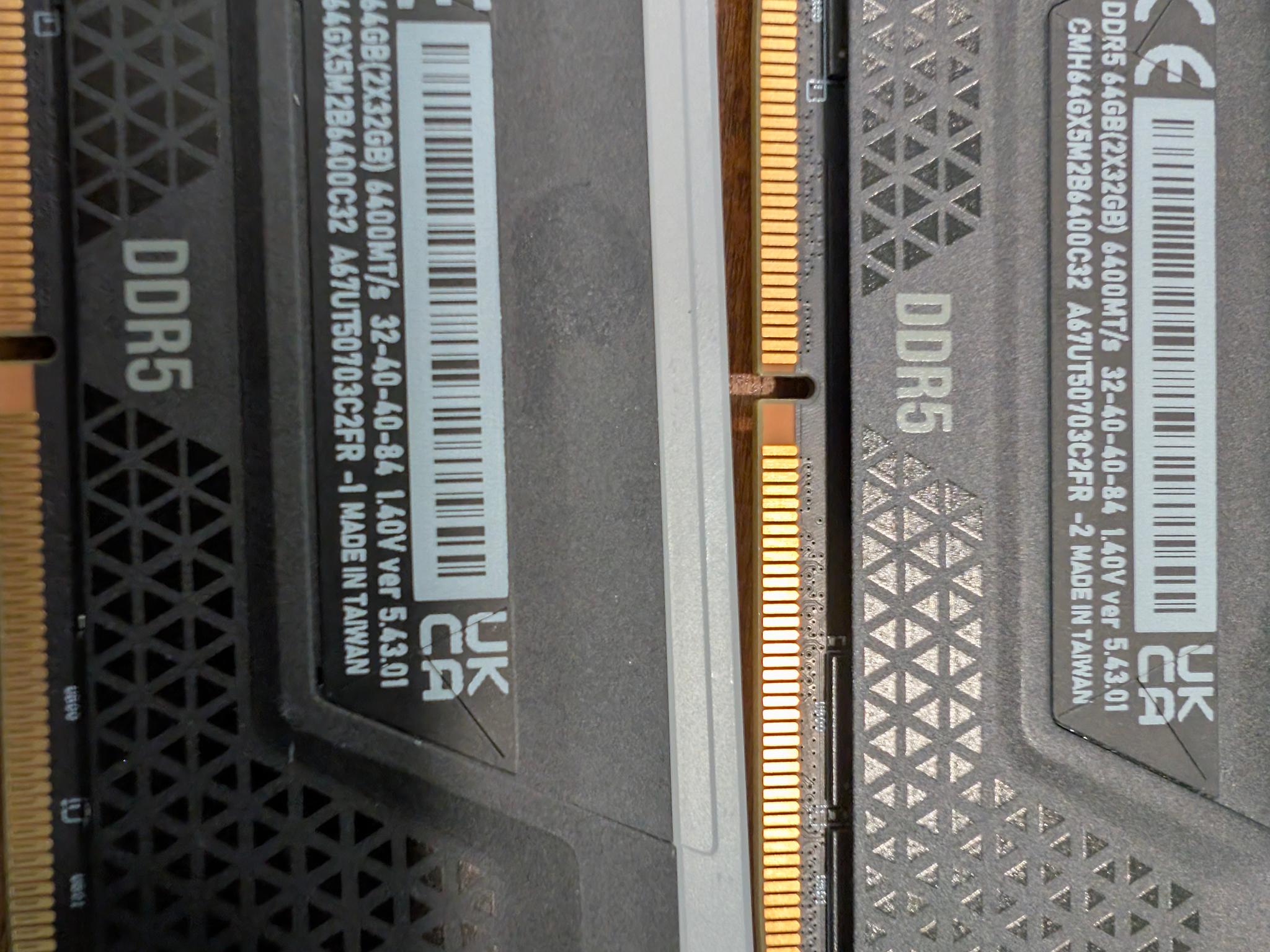 Corsair vengece 64gb RGB 2x32 6400
