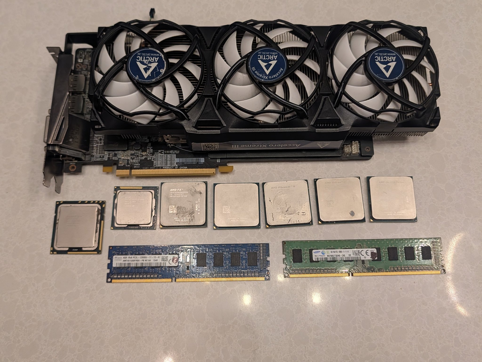 RX 580 I5 2500K 4GB And 2GB RAM 6 AMD CPUS