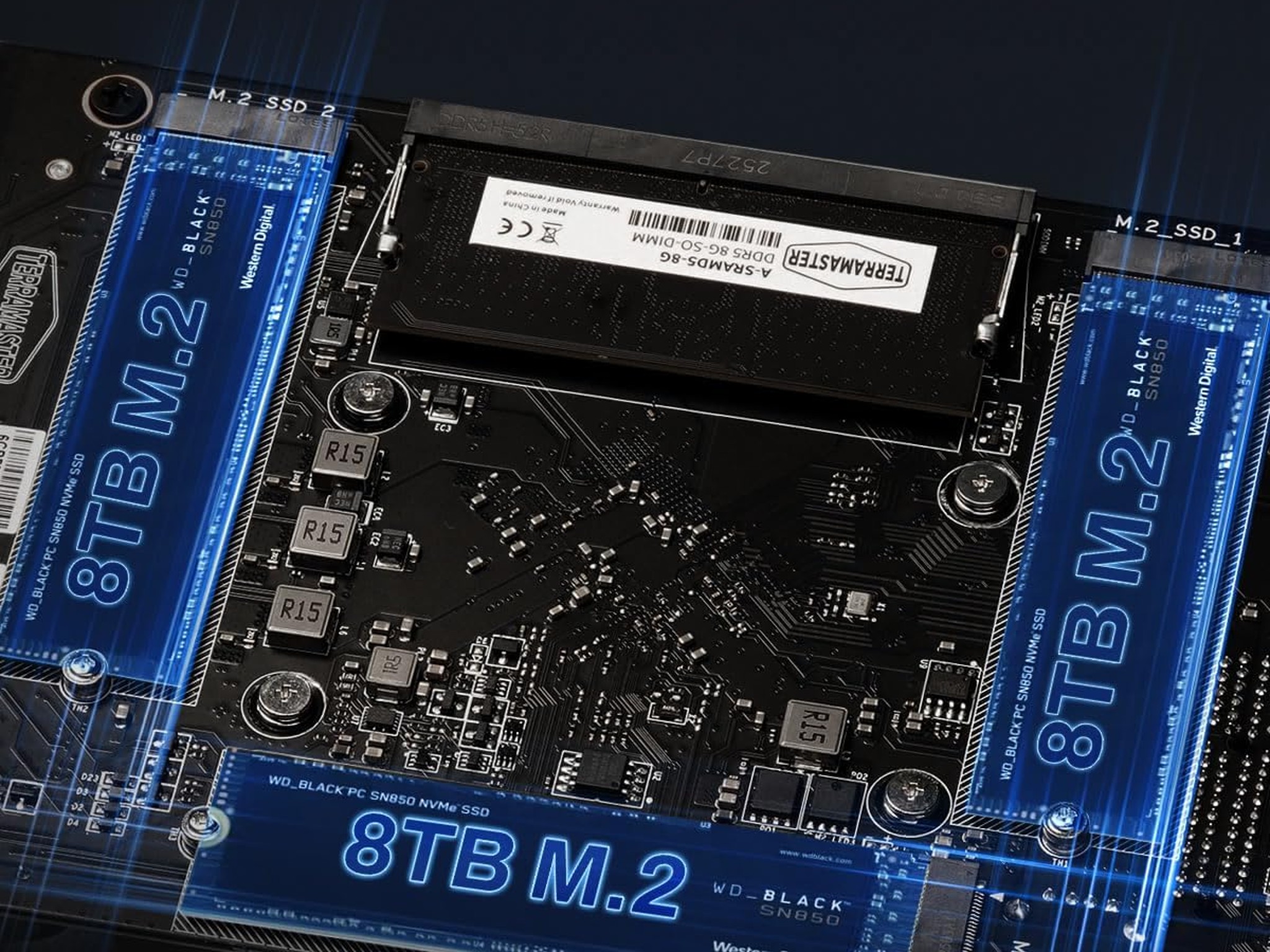 TERRAMASTER F2-425 Plus NAS Storage - 2Bay Intel N150 Quad-Core CPU, 8GB RAM DDR5, 5GbE LAN x 2