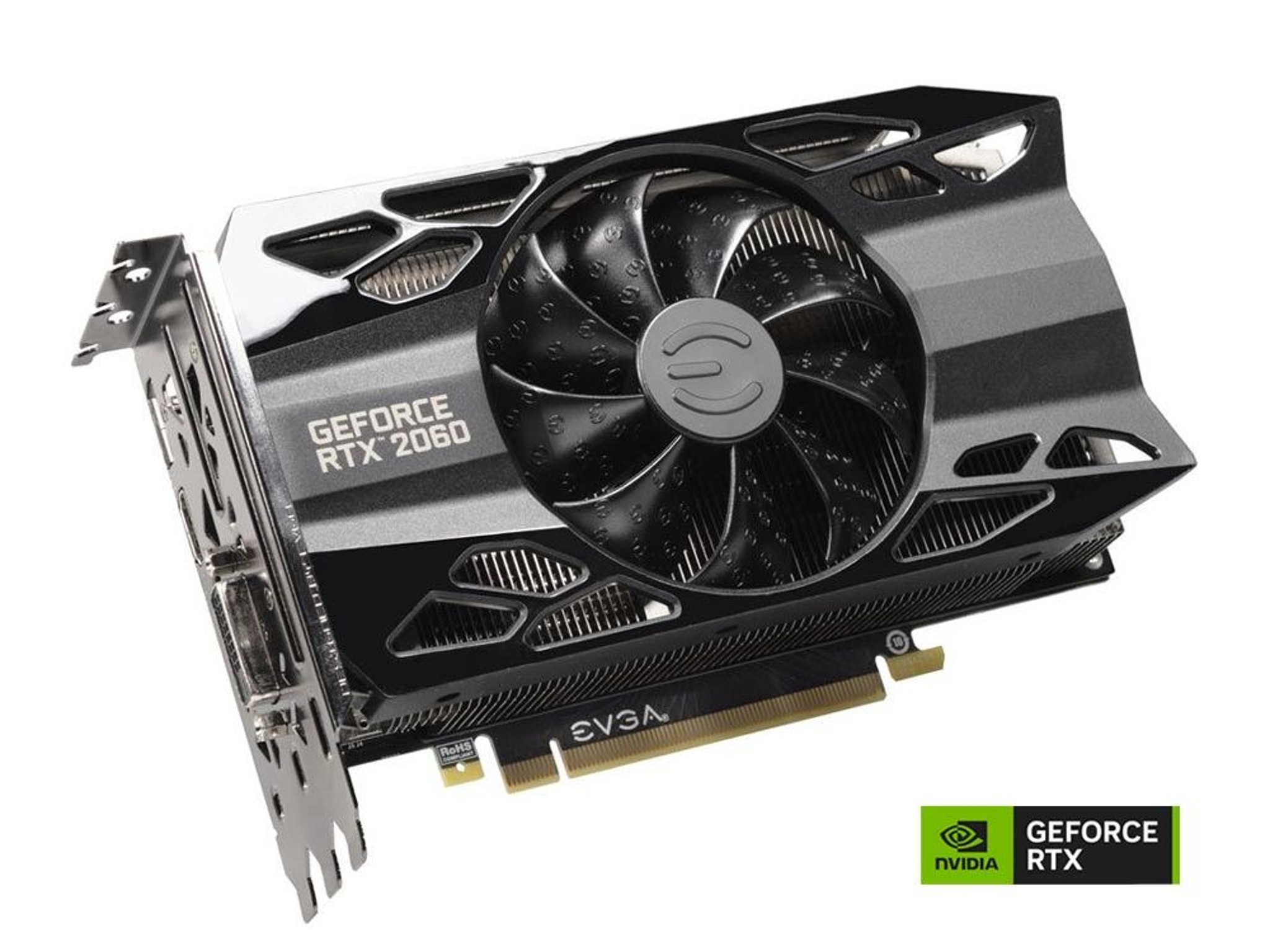 EVGA XC Black Gaming GeForce RTX 2060 Single-Fan 6GB GDDR6 PCIe Graphics Card