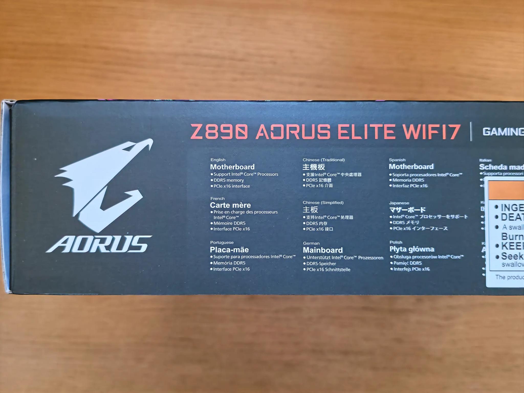GIGABYTE Z890 AORUS ELITE WIFI7 Ultra Core (Series 2) NEW + FREE GAME