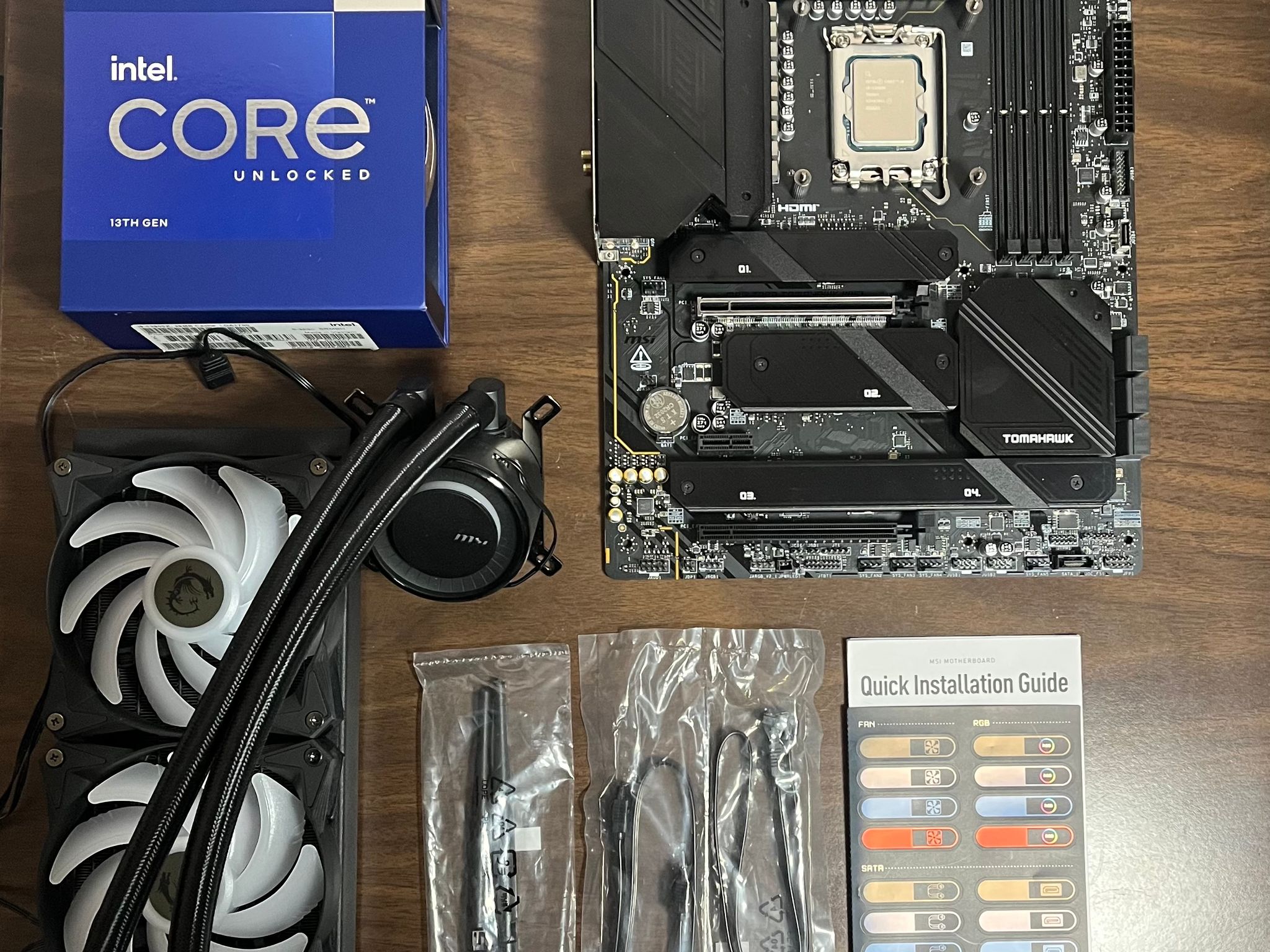 i9-13900K | MSI Z790 Tomahawk WiFi | 240mm MSI AIO | Latest BIOS
