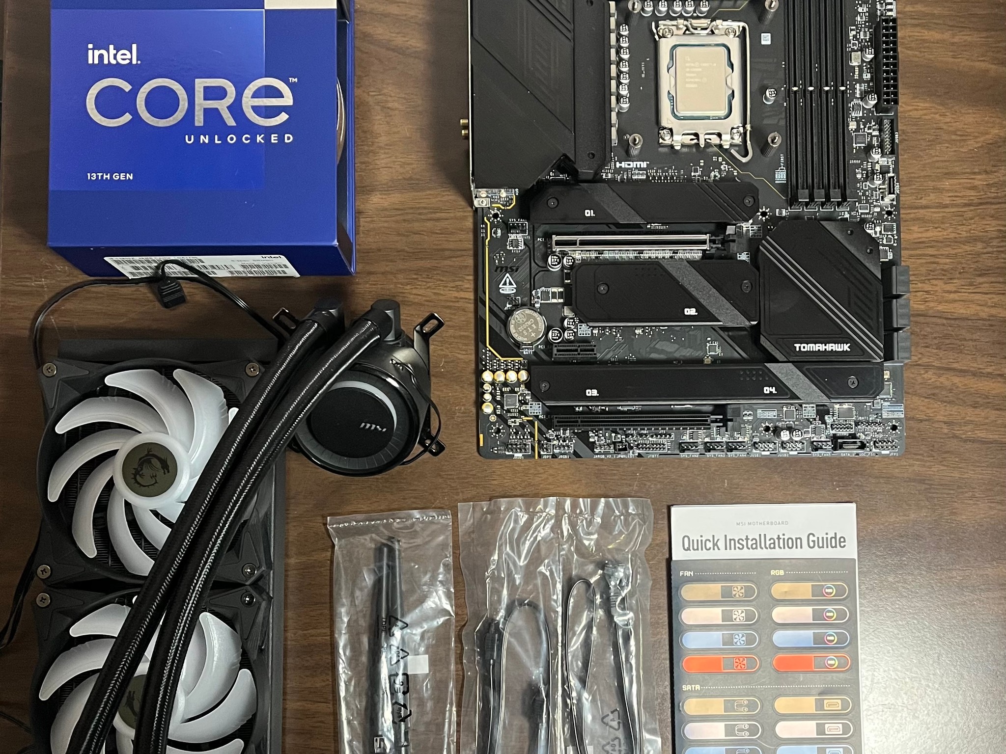 i9-13900K | MSI Z790 Tomahawk WiFi | 240mm MSI AIO | Latest BIOS | I/O Shield Included