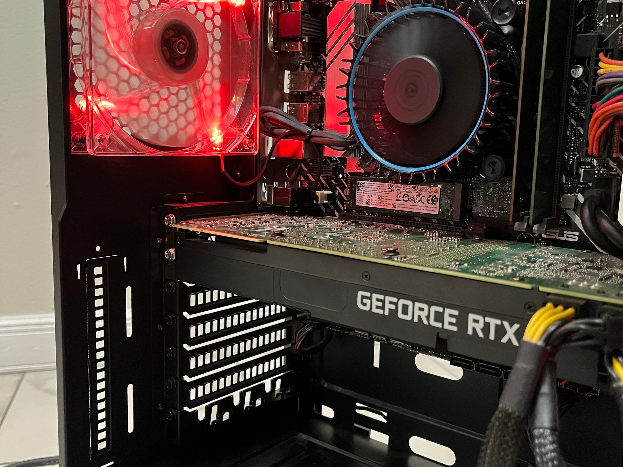 NVIDIA RTX 2080, Intel Core i3-12100, 16GB RAM, 512GB SSD - Gaming PC w/ Wi-Fi & BT *Missing R Panel