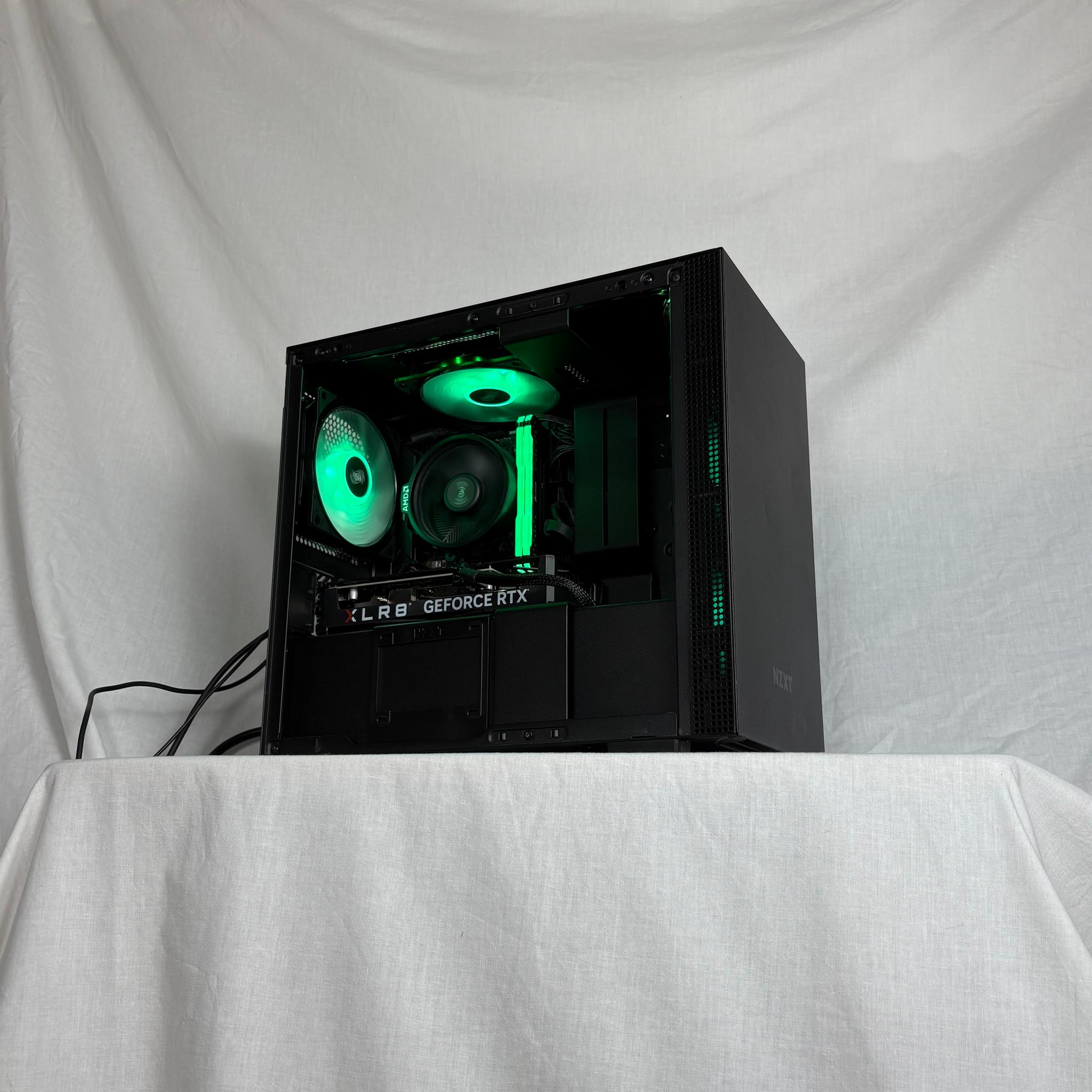 Black RGB Gaming PC | RTX 4060 | Ryzen 5 5600G | 16GB DDR4 RAM | 512 GB NVME SSD | FREE SHIPPING!!!