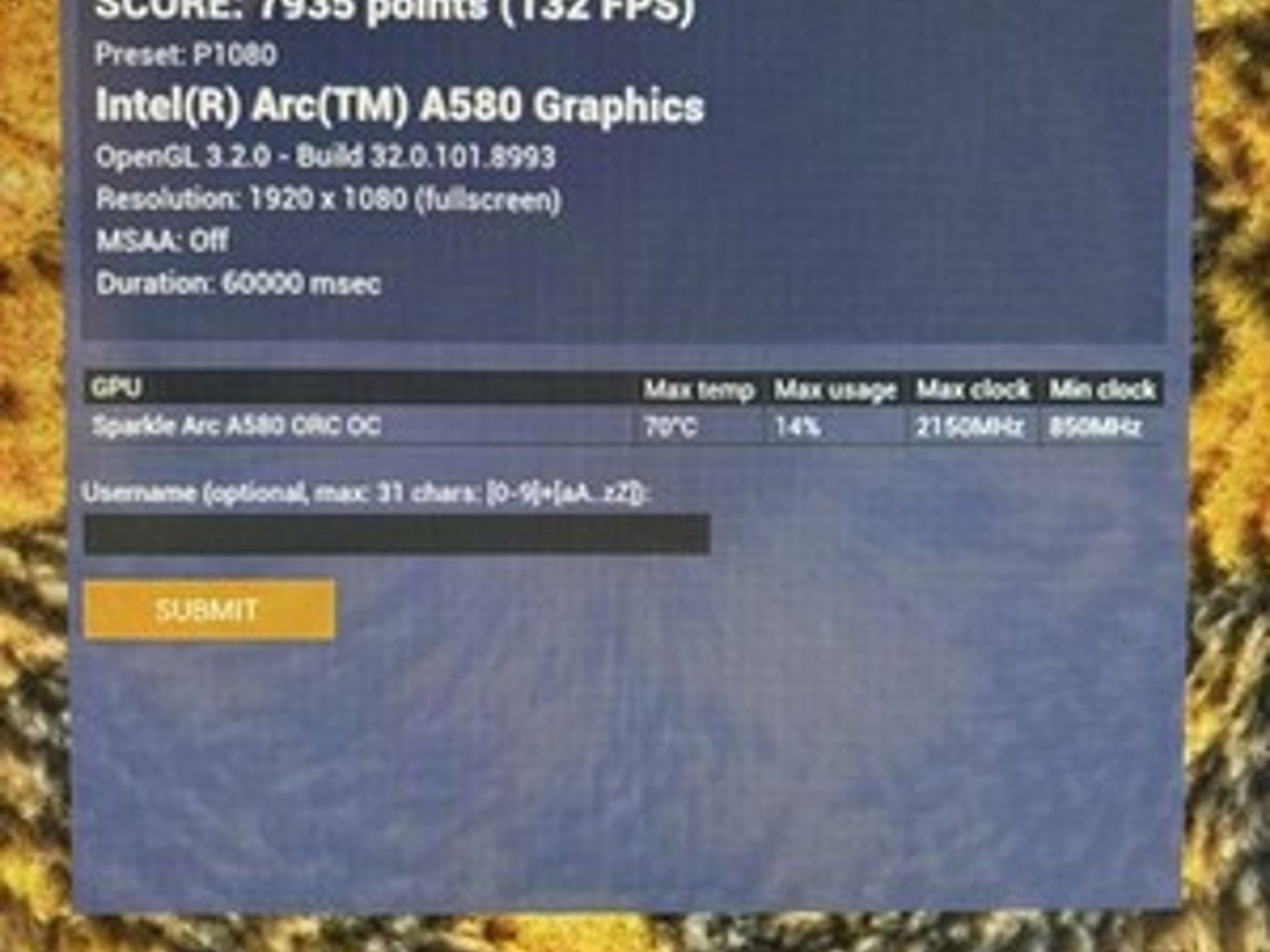 SPARKLE Intel Arc A580 ORC OC 8GB GDDR6 Dual Fan PCIe HDMI/DP DX12