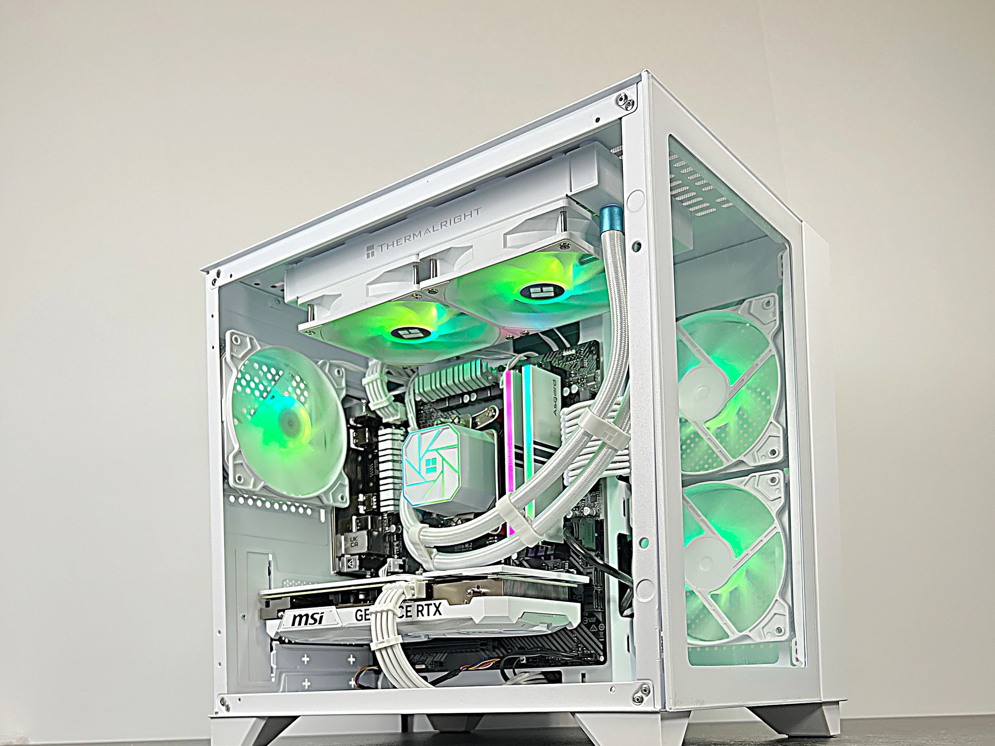 Liquid Cooled RTX 4070 Ryzen 5 5600X 16GB RAM 1TB M.2 Win 11 Gaming PC