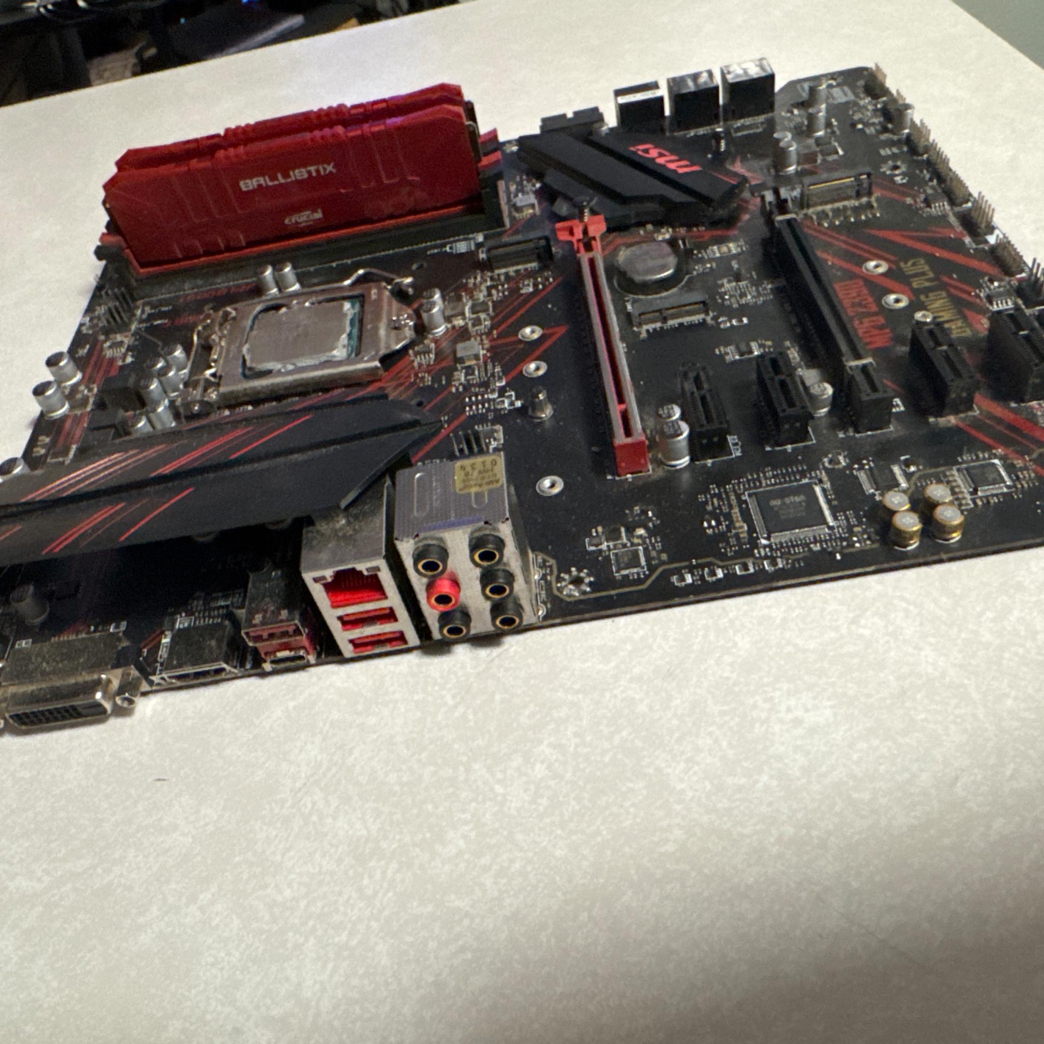 i7 8700K 16GB Crucial Ballistix DDR4 and MSI MPG Z390 Gaming Plus Bundle