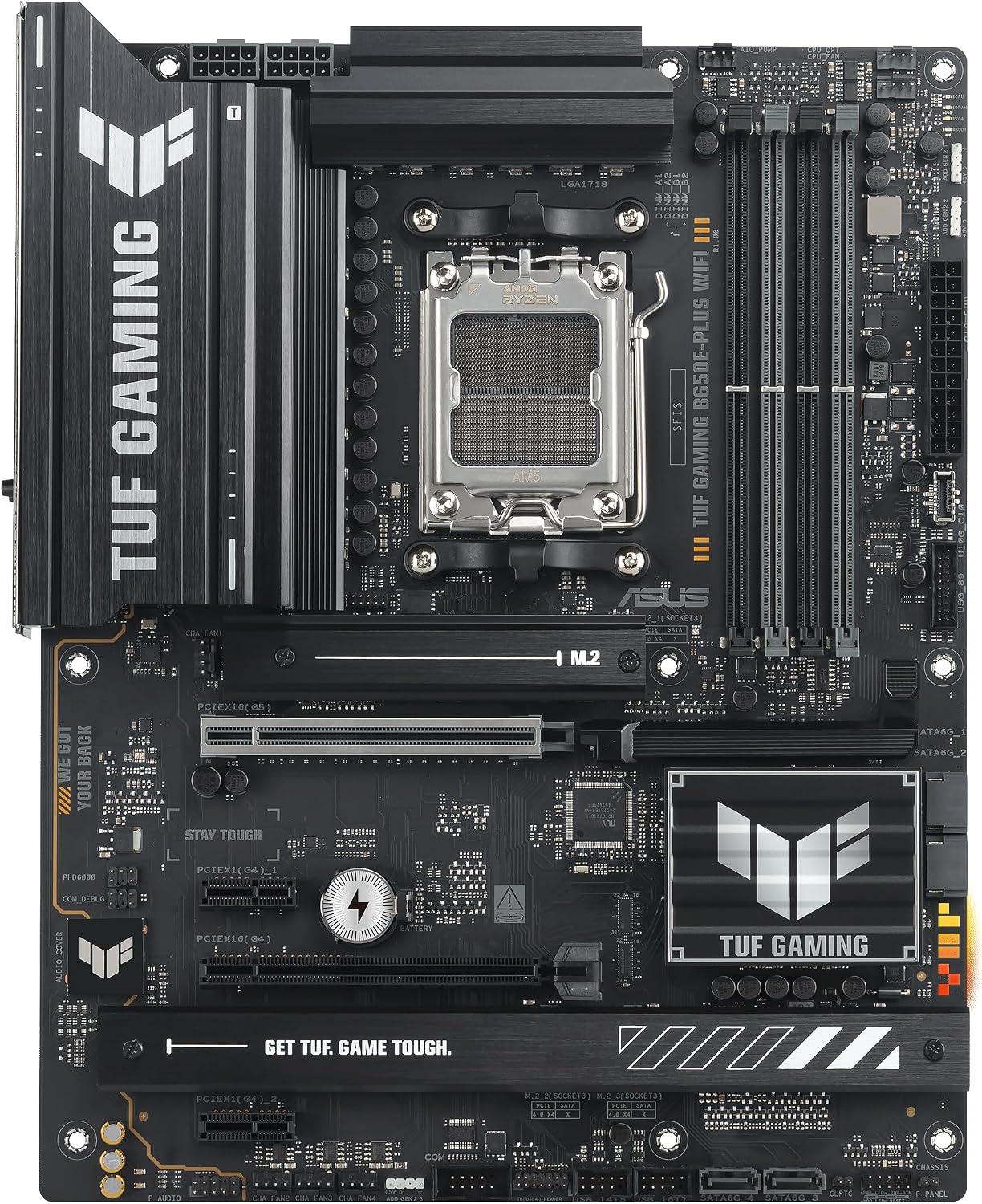 ASUS TUF GAMING B650E-PLUS WIFI AMD B650E AM5 DDR5 ATX Desktop Motherboard