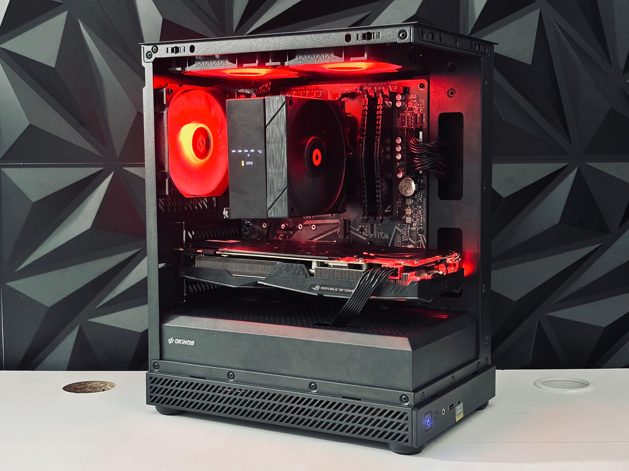 🧡🖤 Black Gaming PC - GTX 1070 / Ryzen 5 3600 / 16GB RAM  🖤🧡
