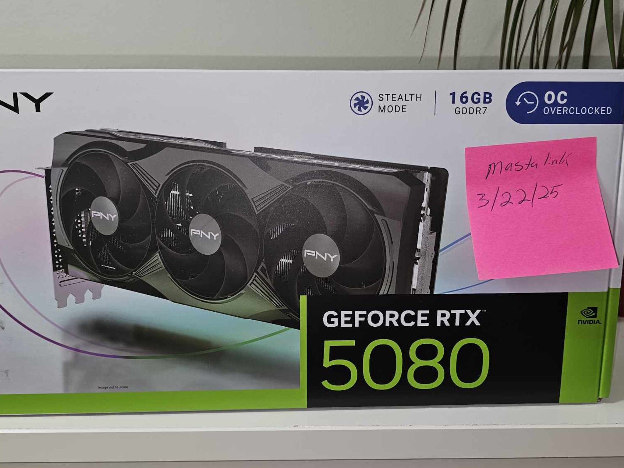 PNY RTX 5080 (Overclocked Triple Fan)