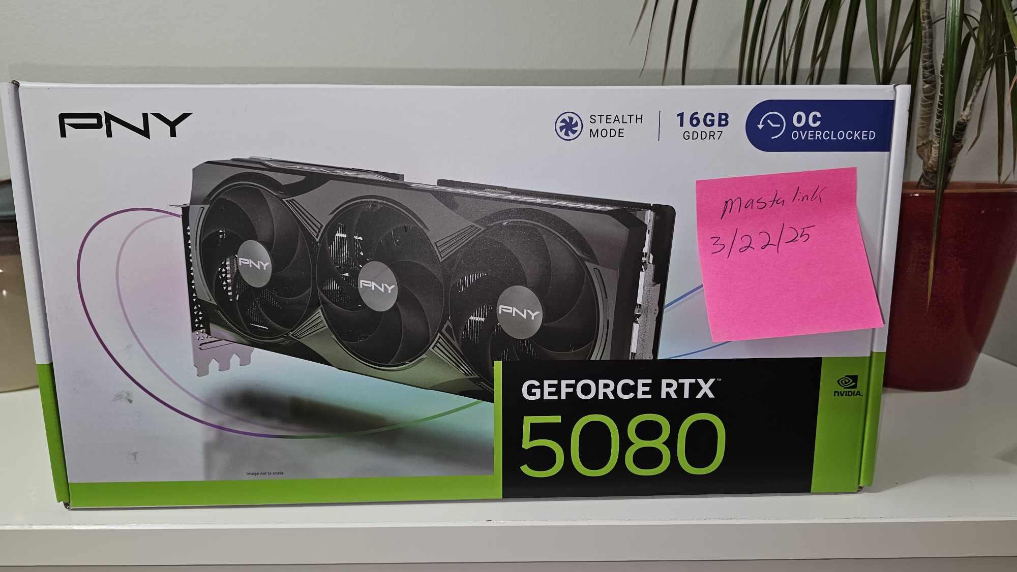 PNY RTX 5080 (Overclocked Triple Fan)