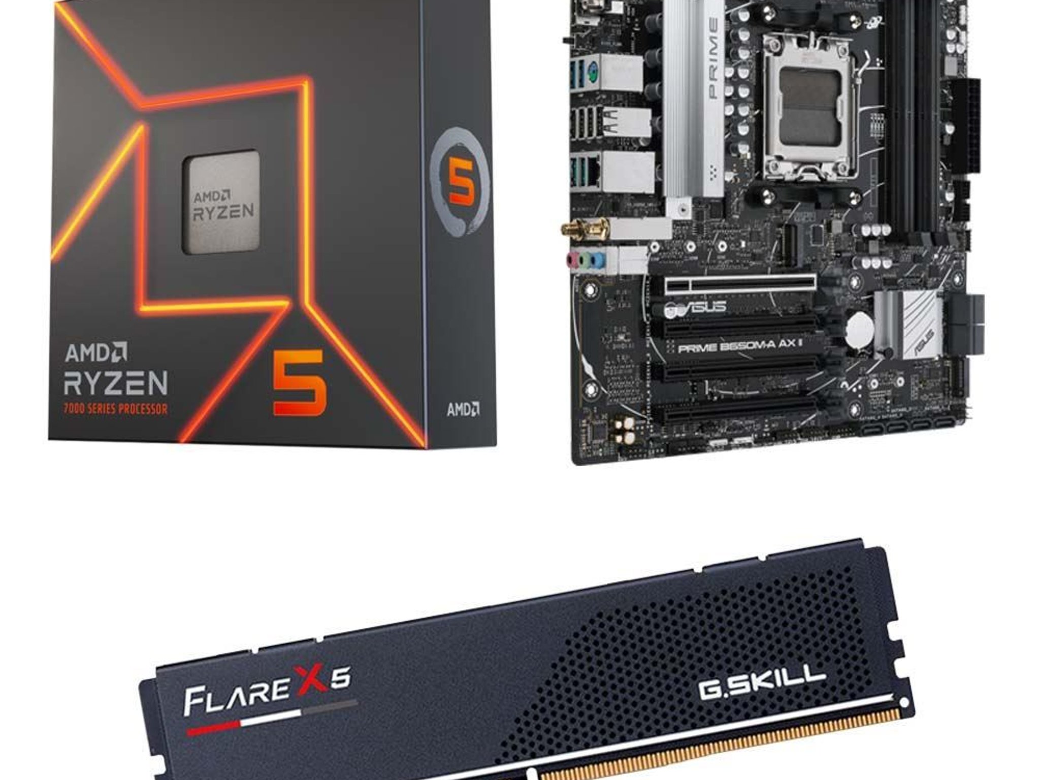 Ryzen 5 7600X + 32GB DDR5 + B650M Motherboard