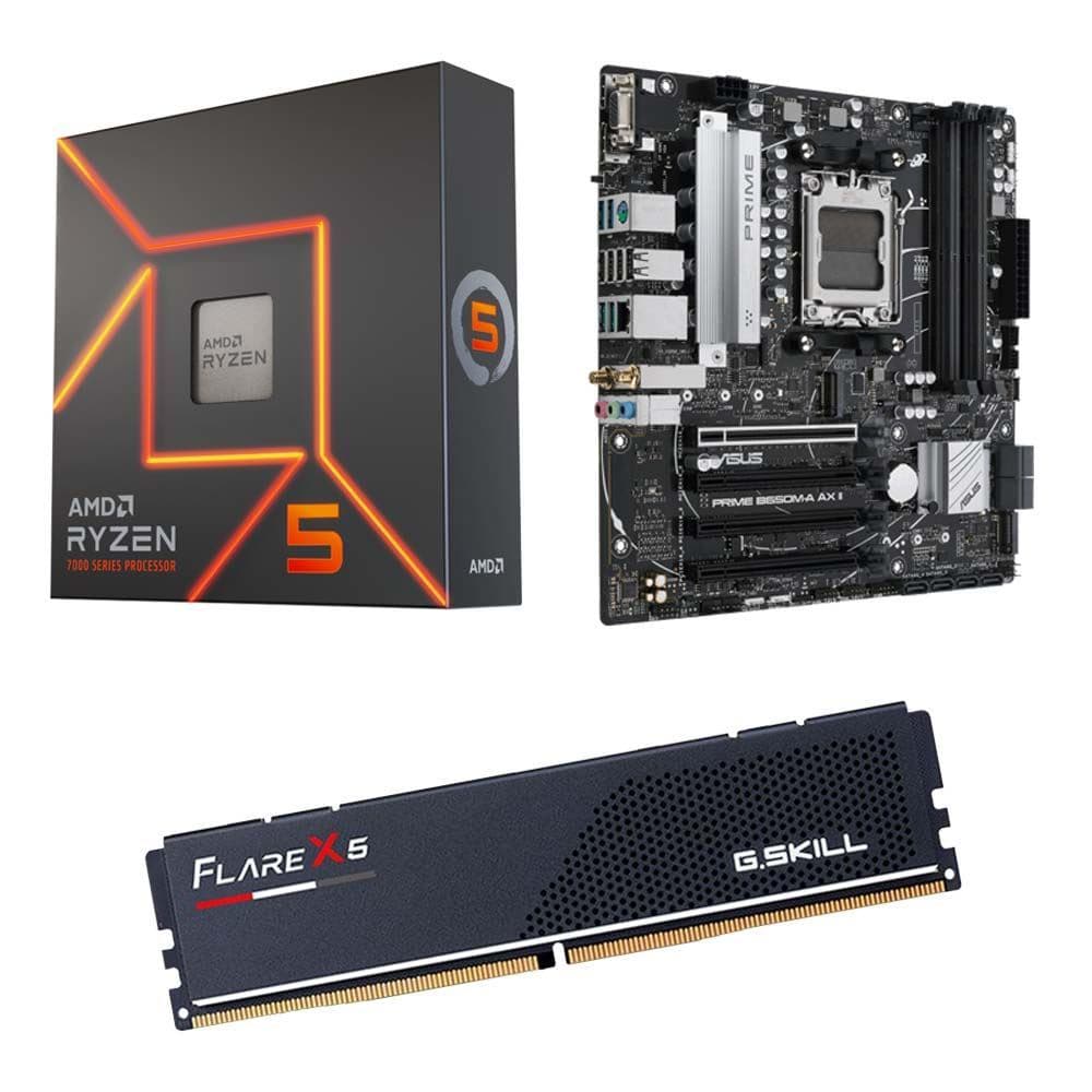 Ryzen 5 7600X + 32GB DDR5 + B650M Motherboard
