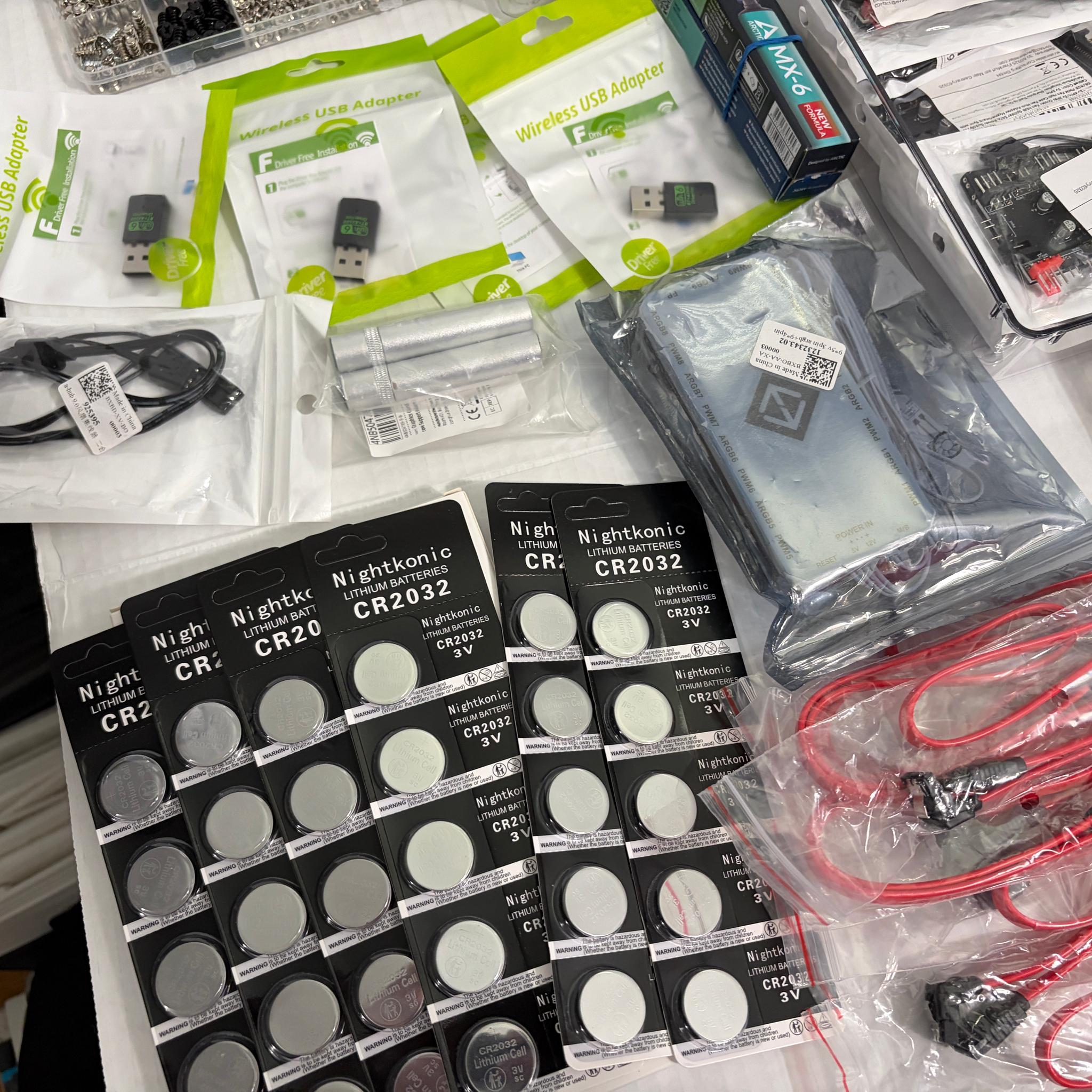 🔥 Massive PC Parts & Accessories Bundle – Cables, Adapters, SSDs, Screws, + More