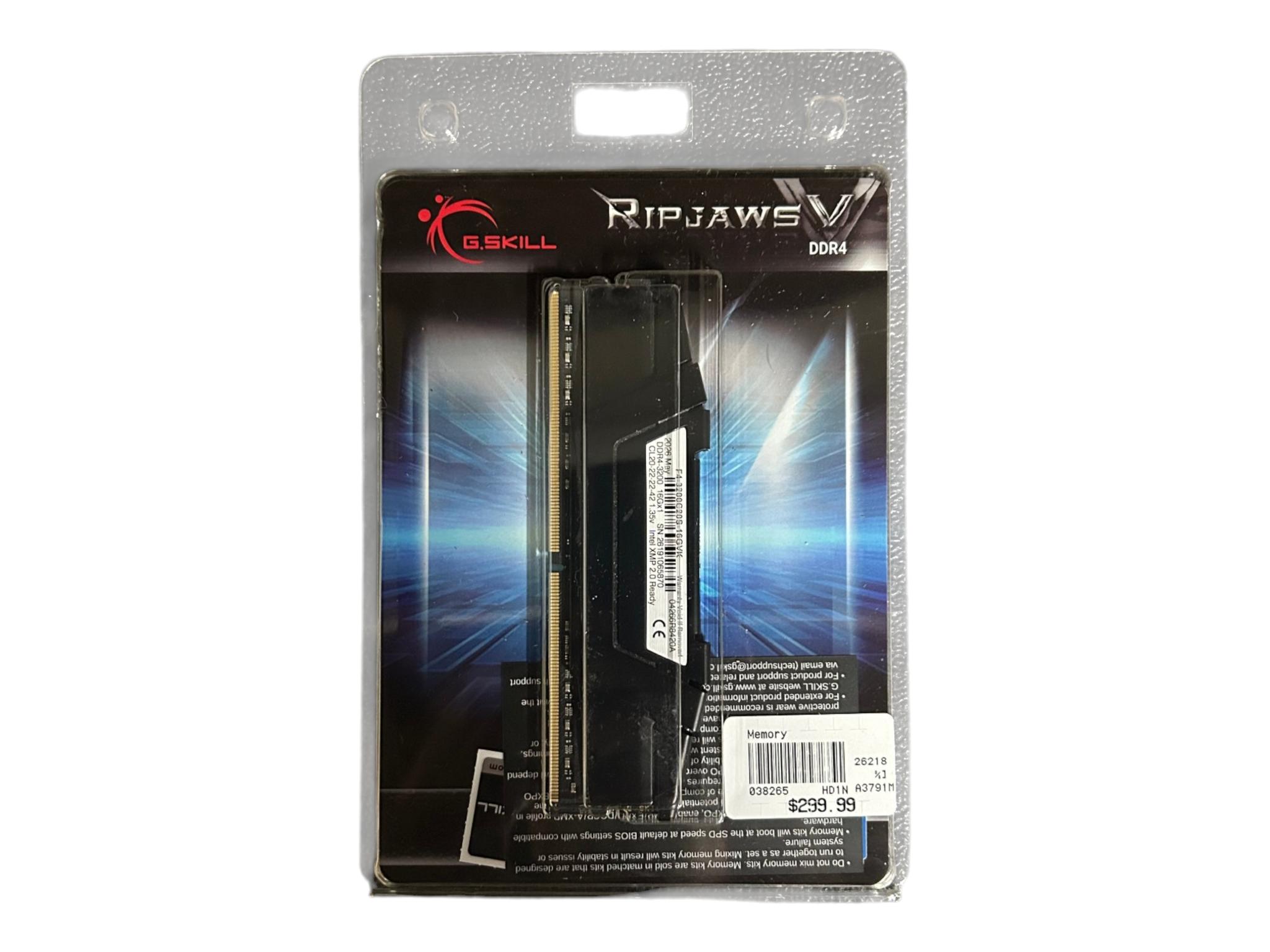 GSKILL Ripjaws V 16GB DDR4 (1 X 16GB) 3200Mhz CL20