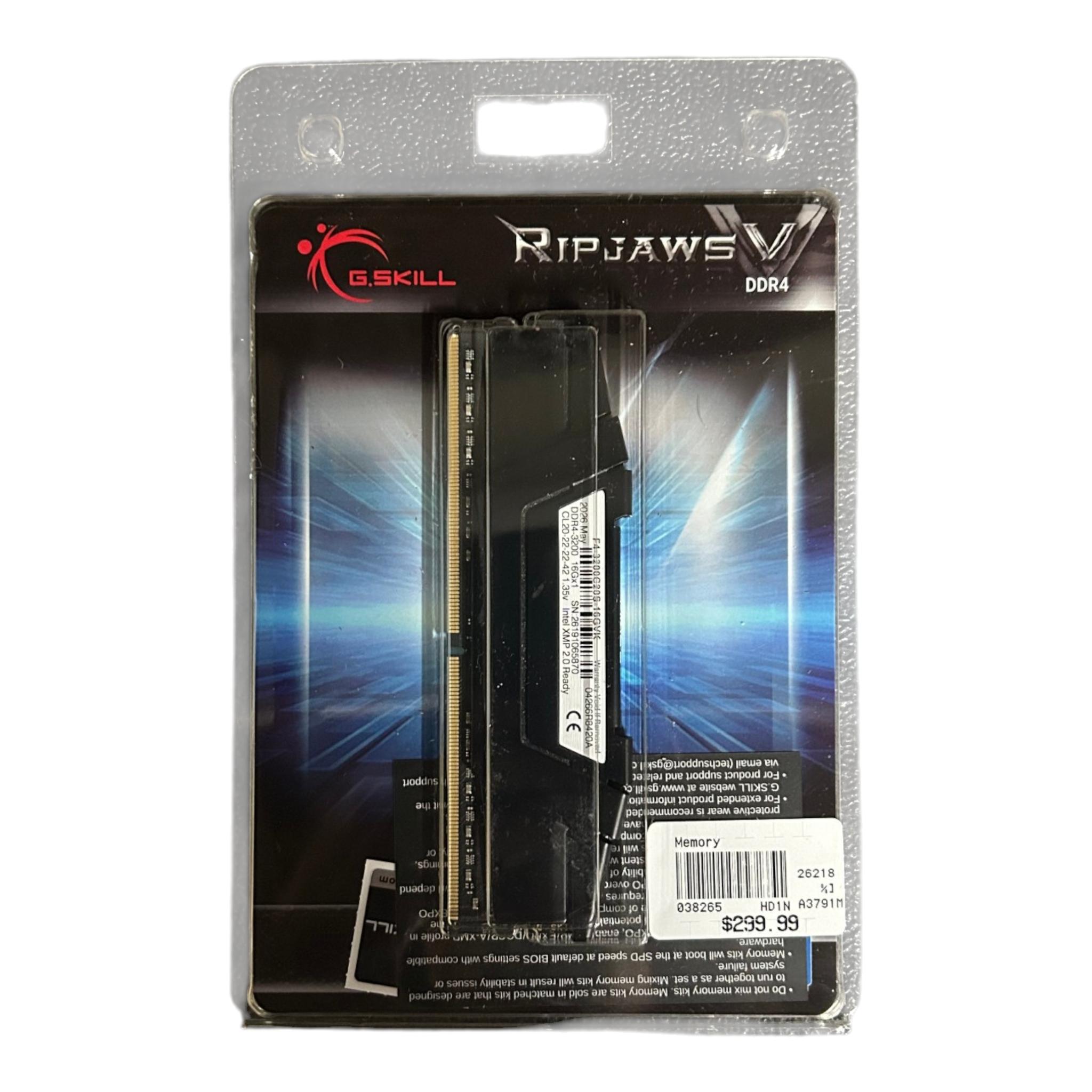 GSKILL Ripjaws V 16GB DDR4 (1 X 16GB) 3200Mhz CL20