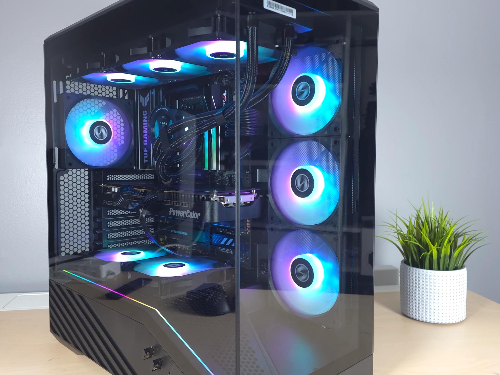 All AMD I All-Black 4K Gaming PC | Ryzen 7 9850X3D | RX 9070 XT 16 GB | 32GB | 2TB | 2 Year Warranty