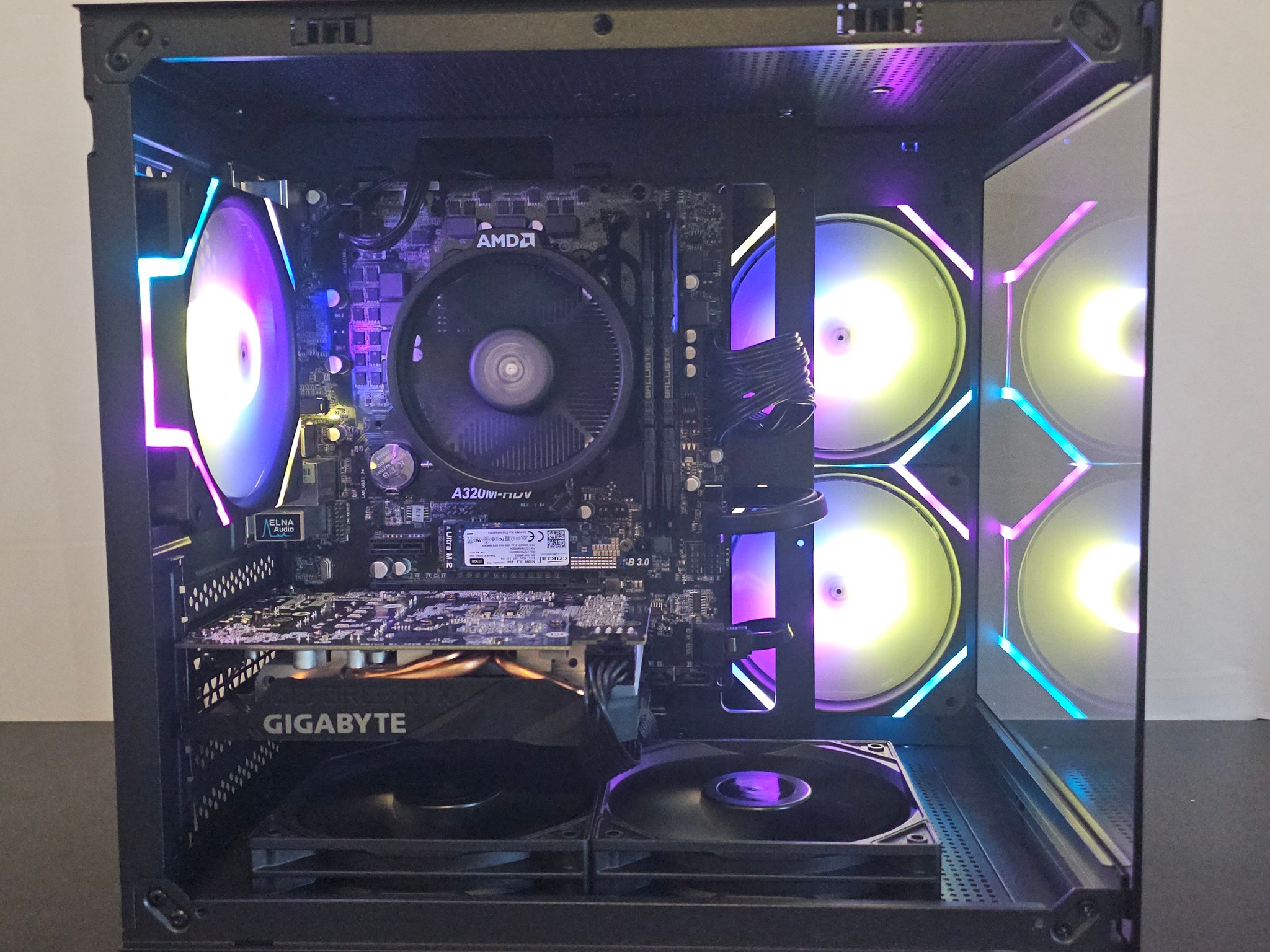 Mirage 1080p / RTX 2060 6GB / Ryzen 5 1600AF / 16GB DDR4 / 275GB SSD + 1TB HDD / RGB HUB