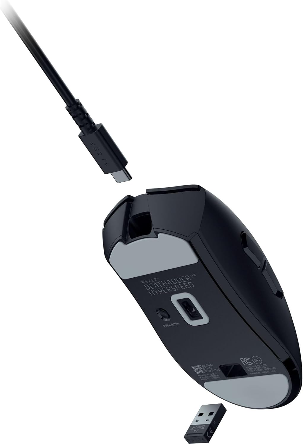 Razer DeathAdder V3 HyperSpeed Wireless Gaming Mouse - Lightweight 55g
