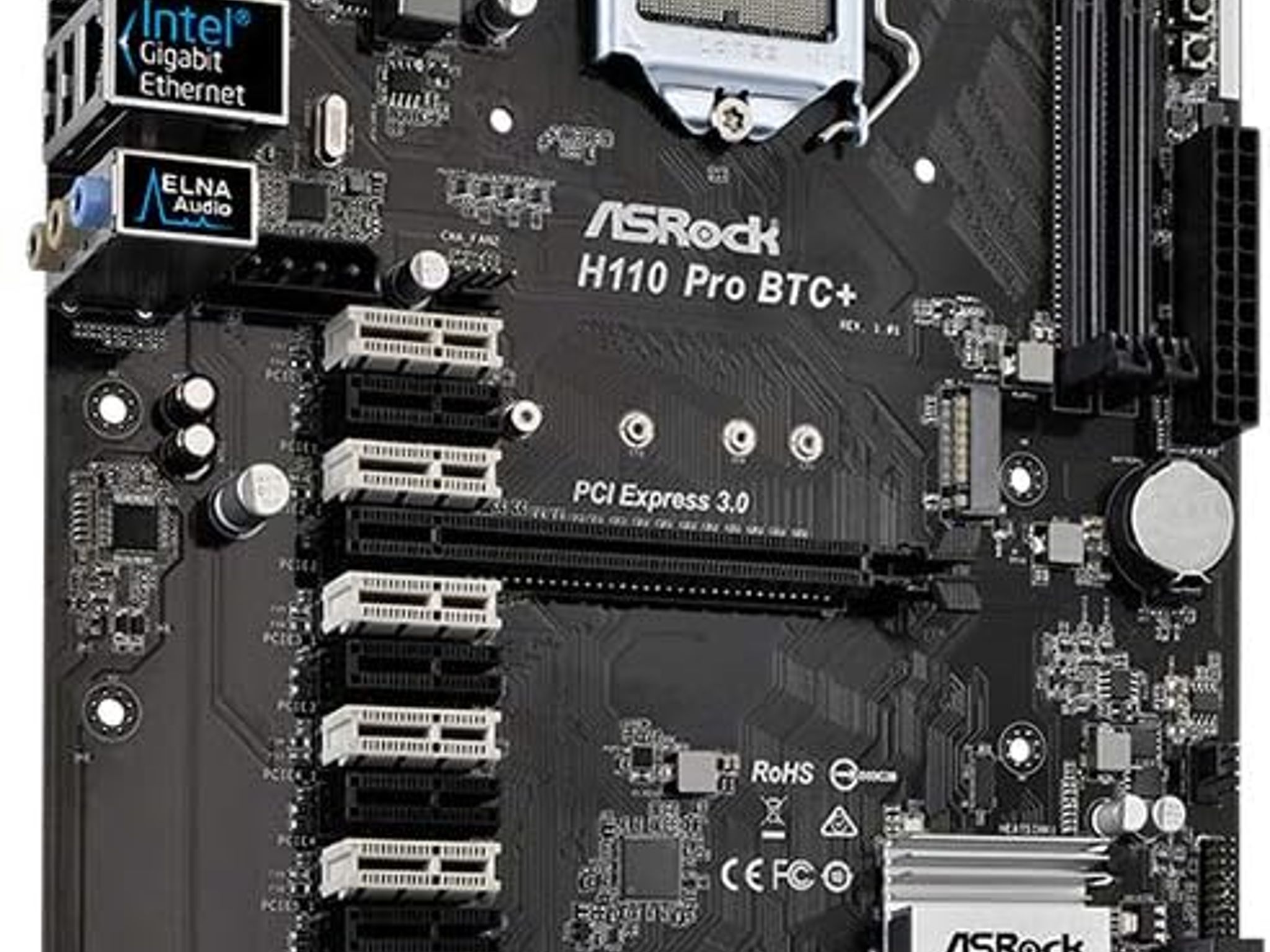 ASRock H110 Pro BTC+ 13GPU Mining Motherboard Cryptocurrency