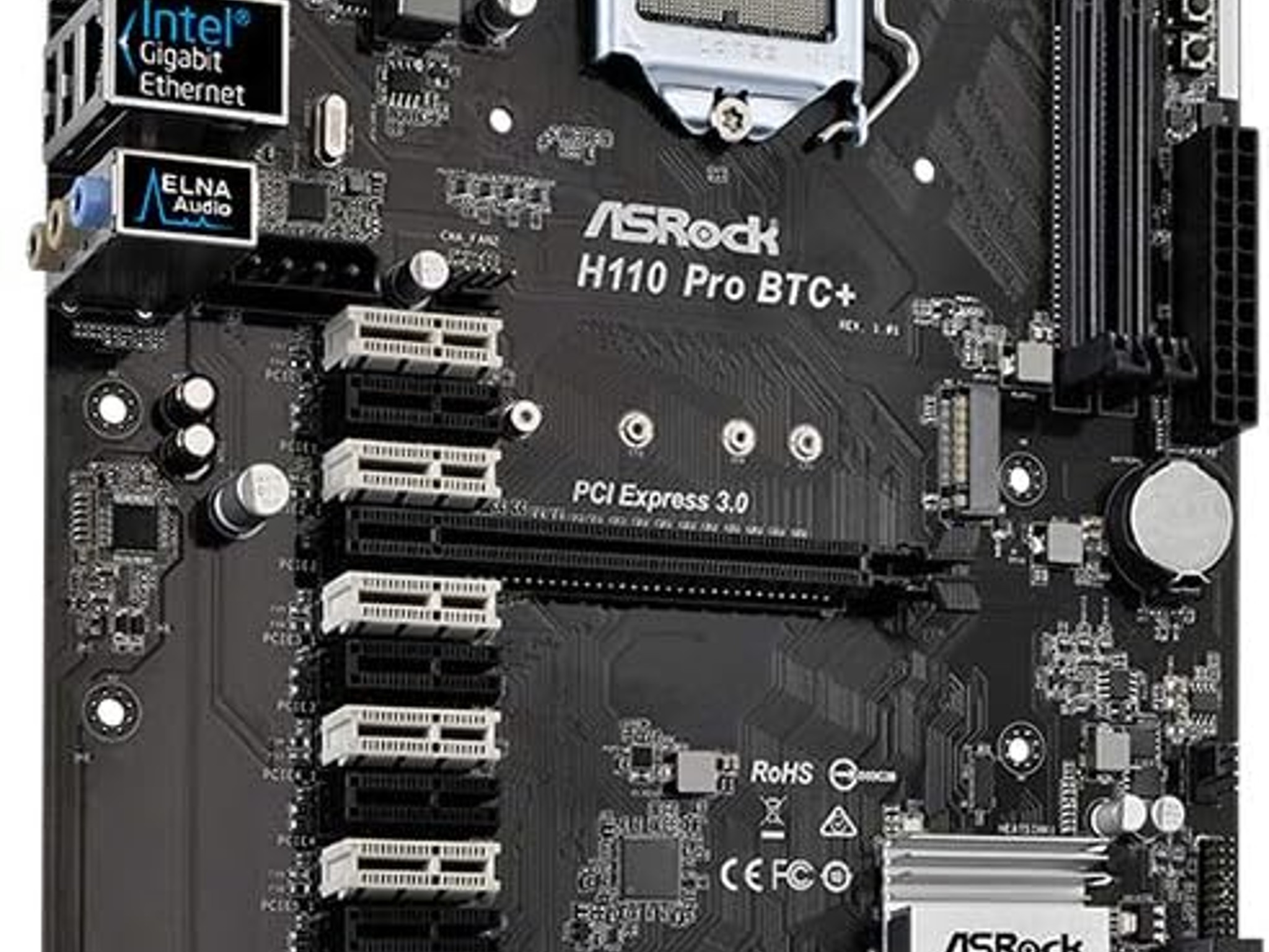 ASRock H110 Pro BTC+ 13GPU Mining Motherboard Cryptocurrency