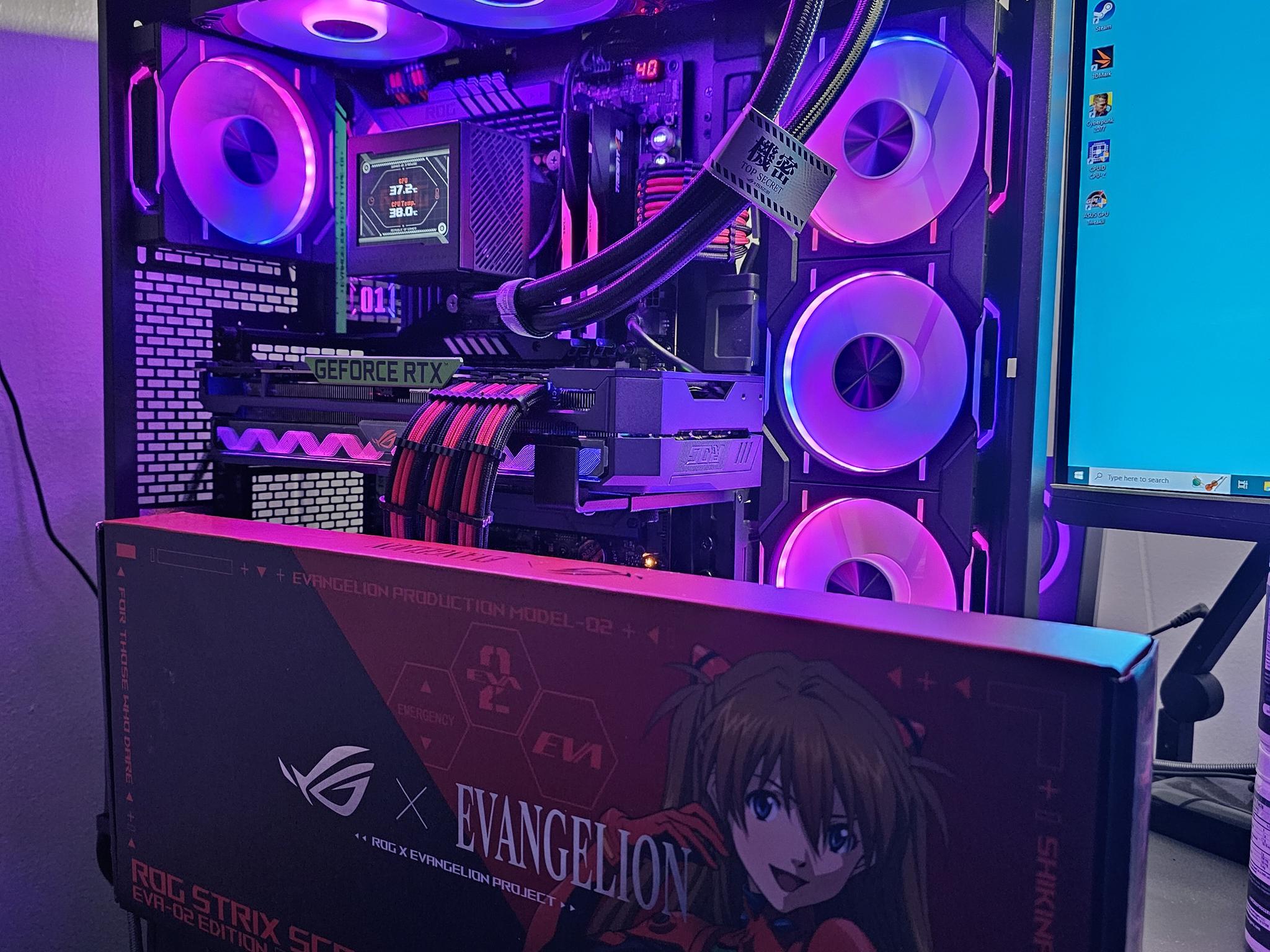 EVA TEST TYPE-01 CUSTOM GAMING PC w i7 14700K // STRIX EVA RTX 3090 // 2TB NVME // 32GB DDR5